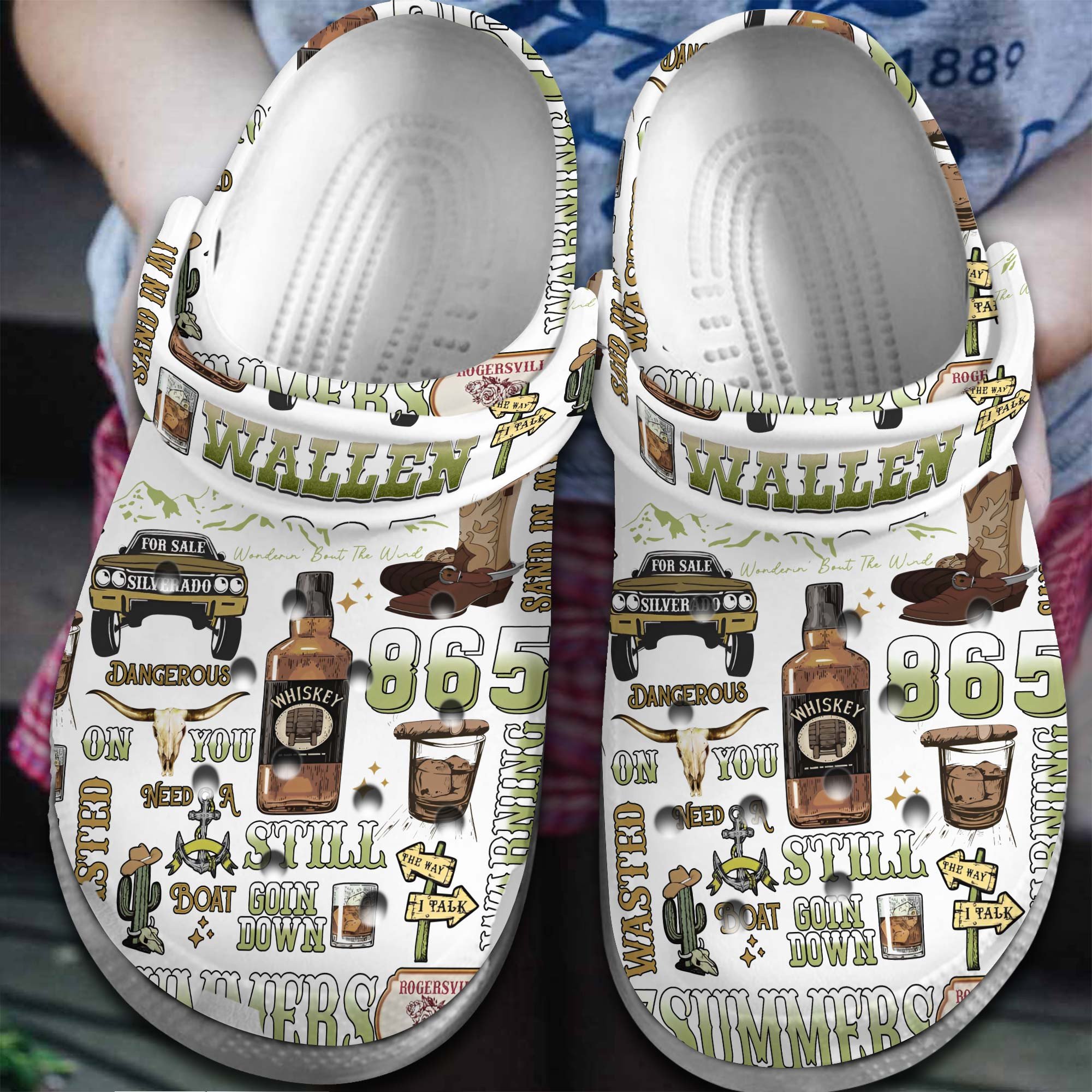Morgan Wallen Music Crocband, Morgan Wallen Music Crocs Clogs For Men Women and Kids 86