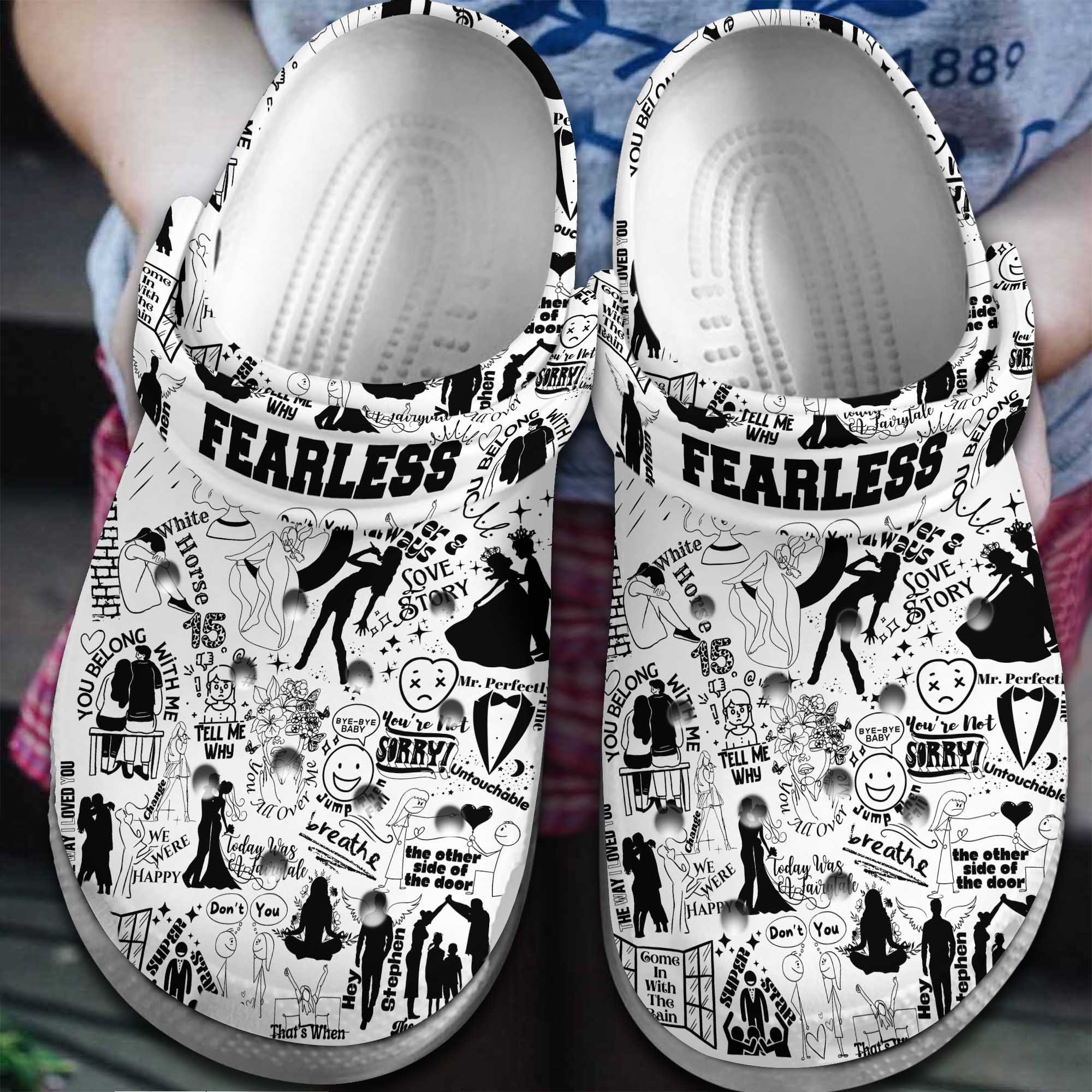 Taylor Swift Music Fearless Crocband Crocs Clogs For Men Women and Kids 93