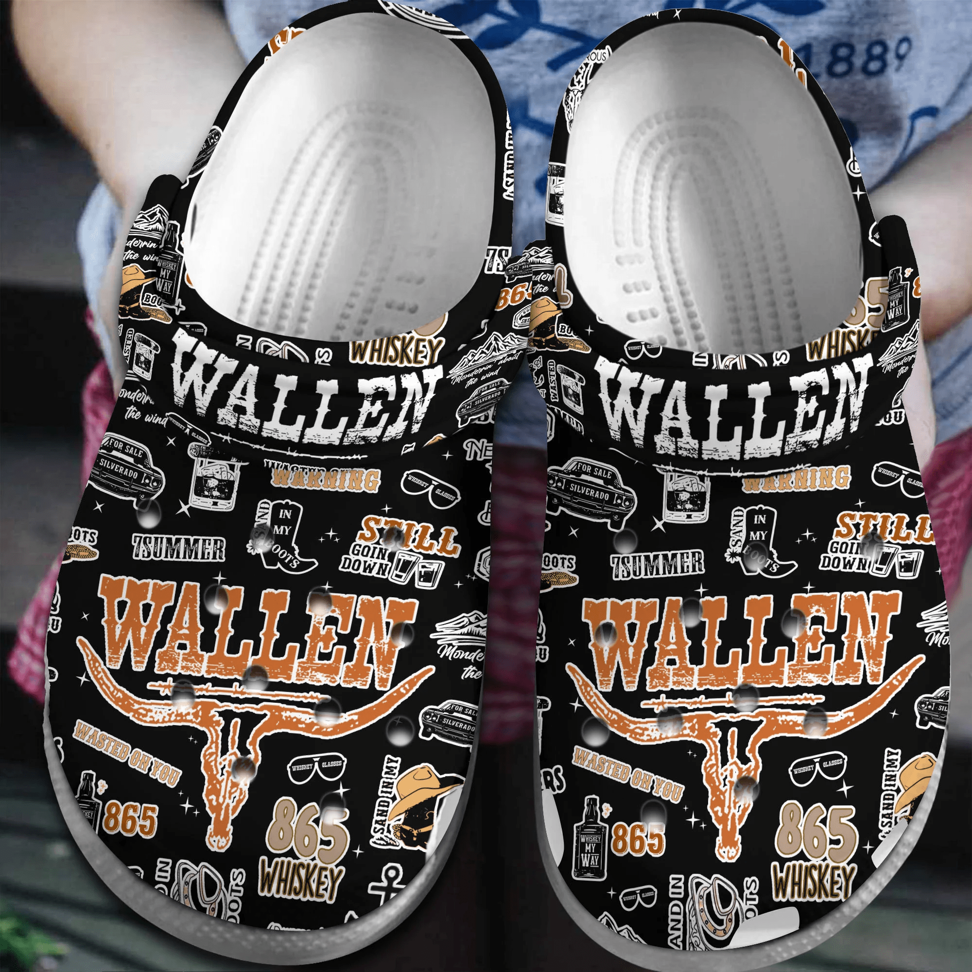 Morgan Wallen Music Crocband, Morgan Wallen Music Crocs Clogs For Men Women and Kids 7