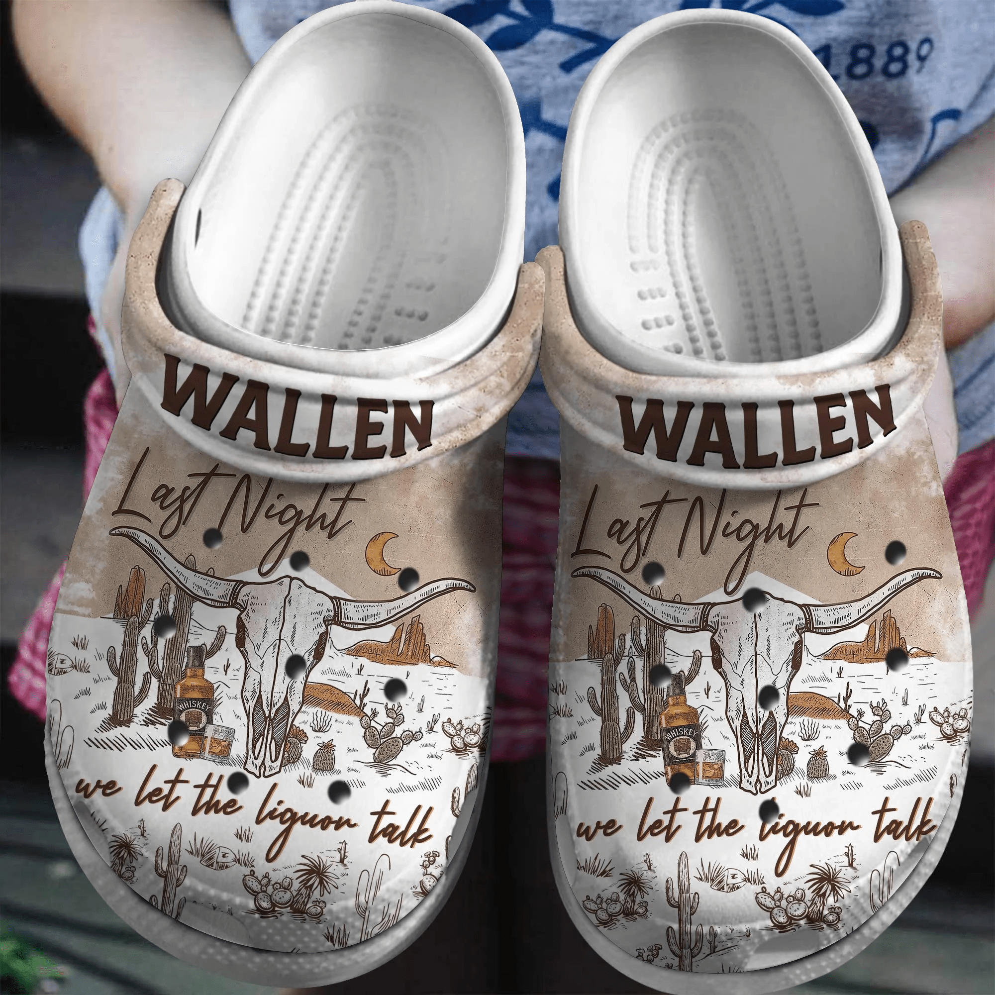 Morgan Wallen Music Crocband, Morgan Wallen Music Crocs Clogs For Men Women and Kids 8