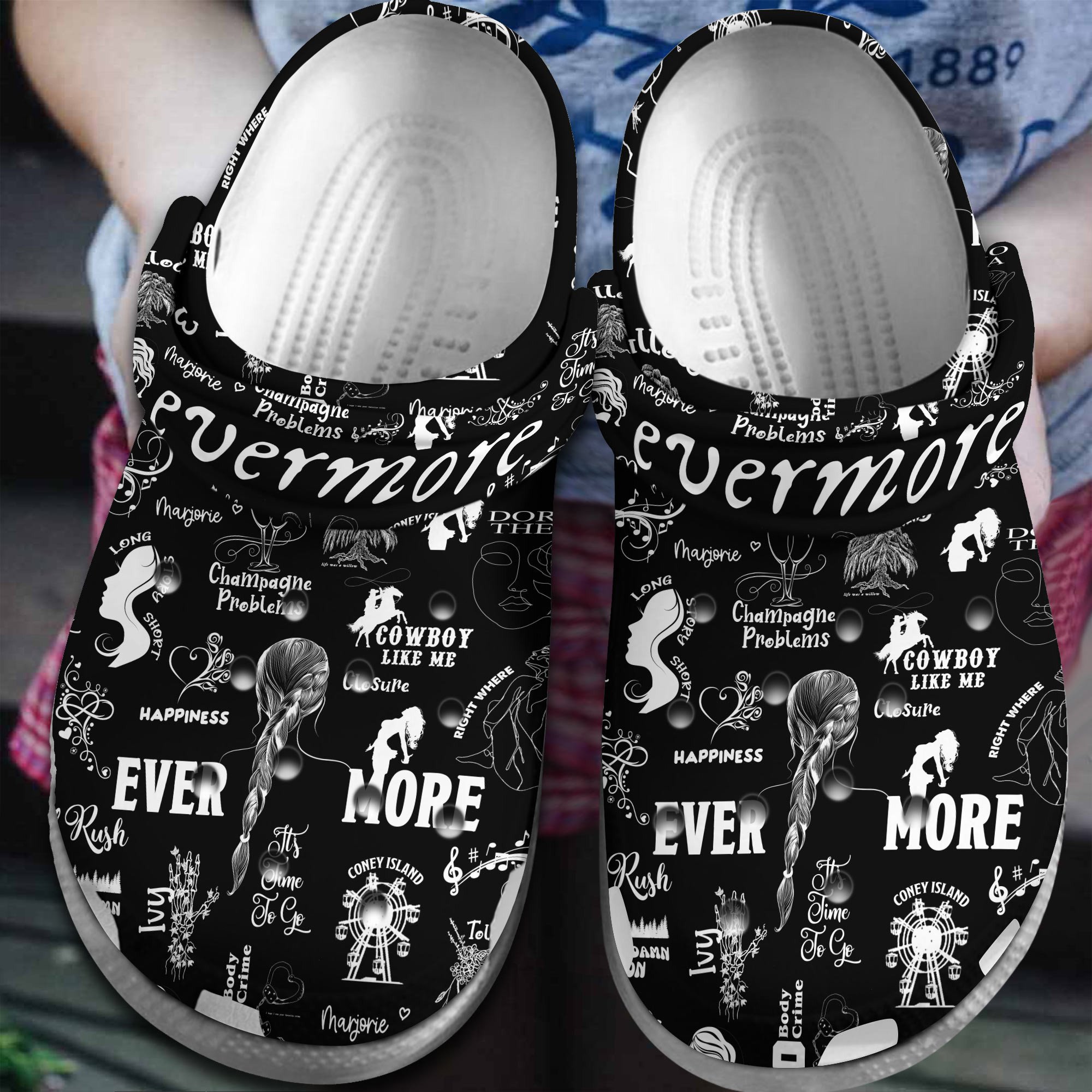 Taylor Swift Music Evermore Crocband Crocs Clogs For Men Women and Kids 15