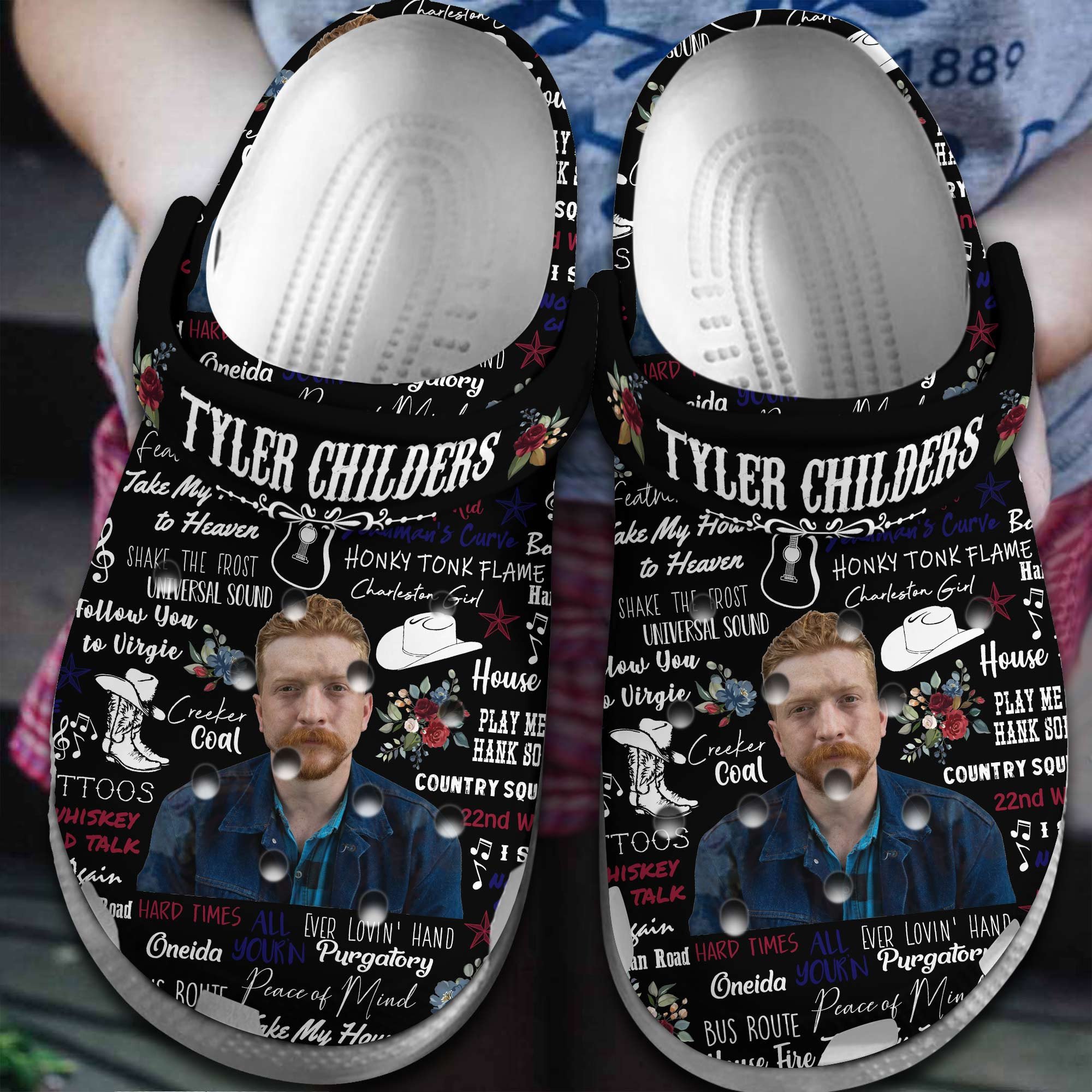 Tyler Childers Music Crocband, Tyler Childers Music Crocs Clogs For Men Women and Kids 30