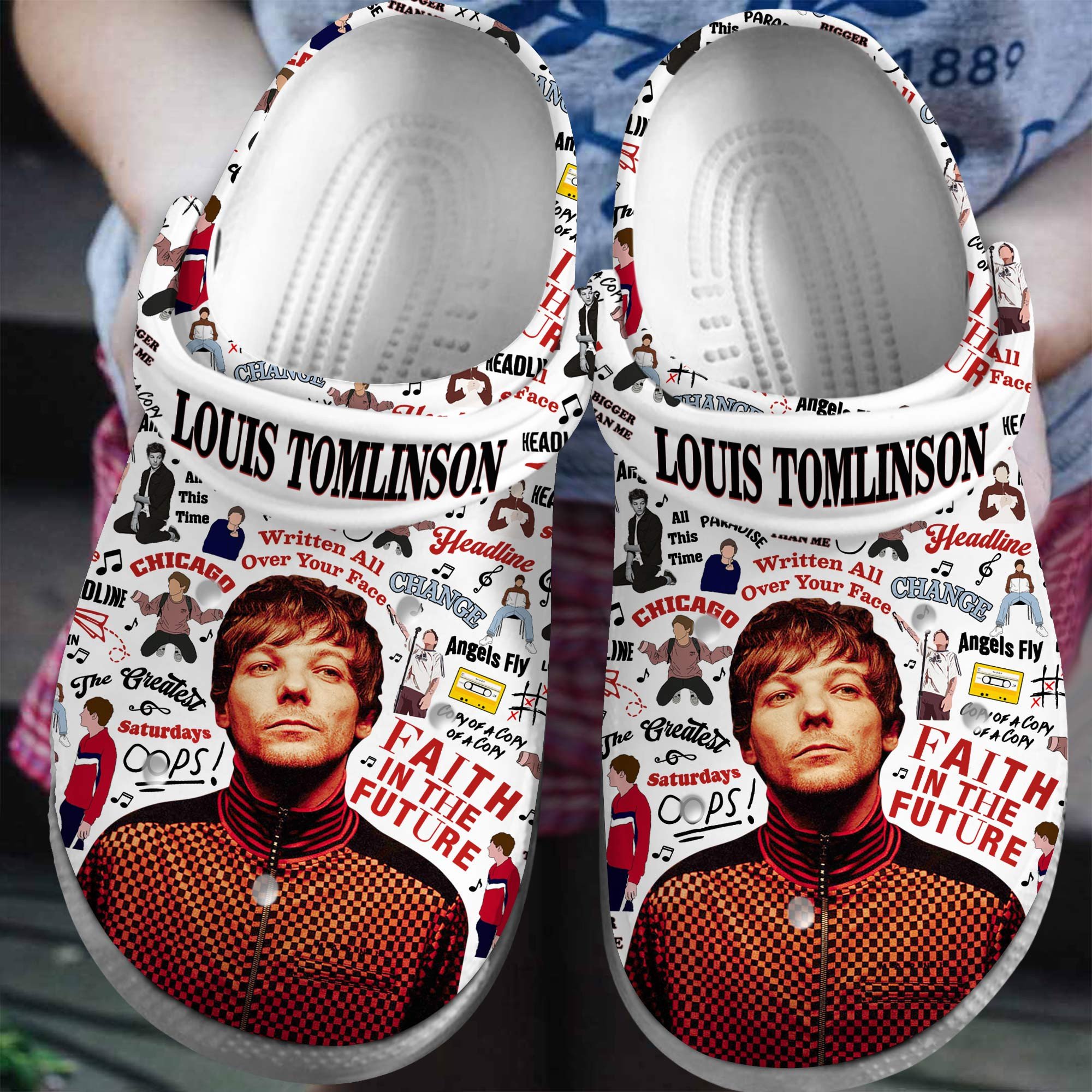 Louis Tomlinson Singer Music Crocband Crocs Clogs For Men Women and Kids 36