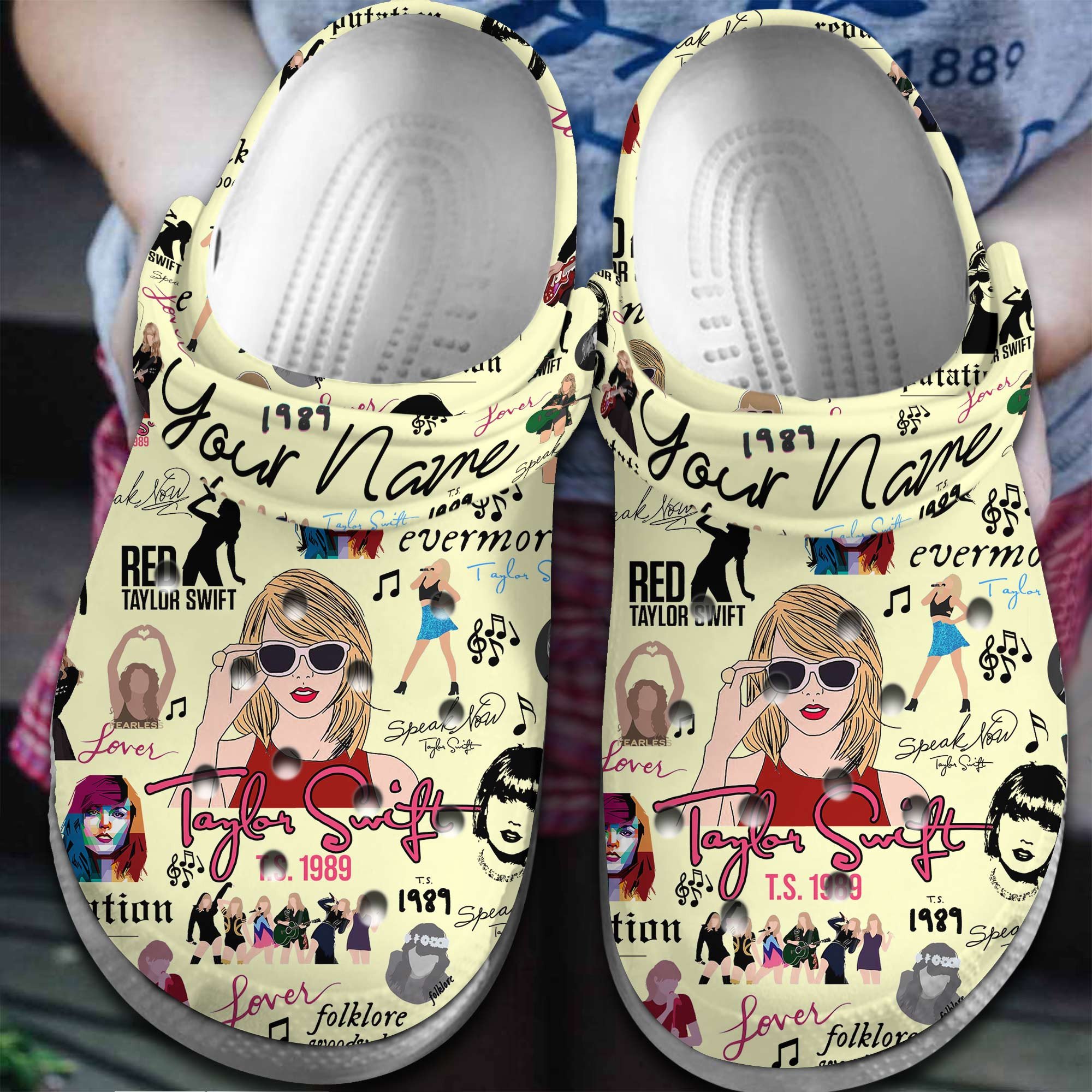 Taylor Swift Music Crocband, Taylor Swift Music Crocs Clogs For Men Women and Kids 14