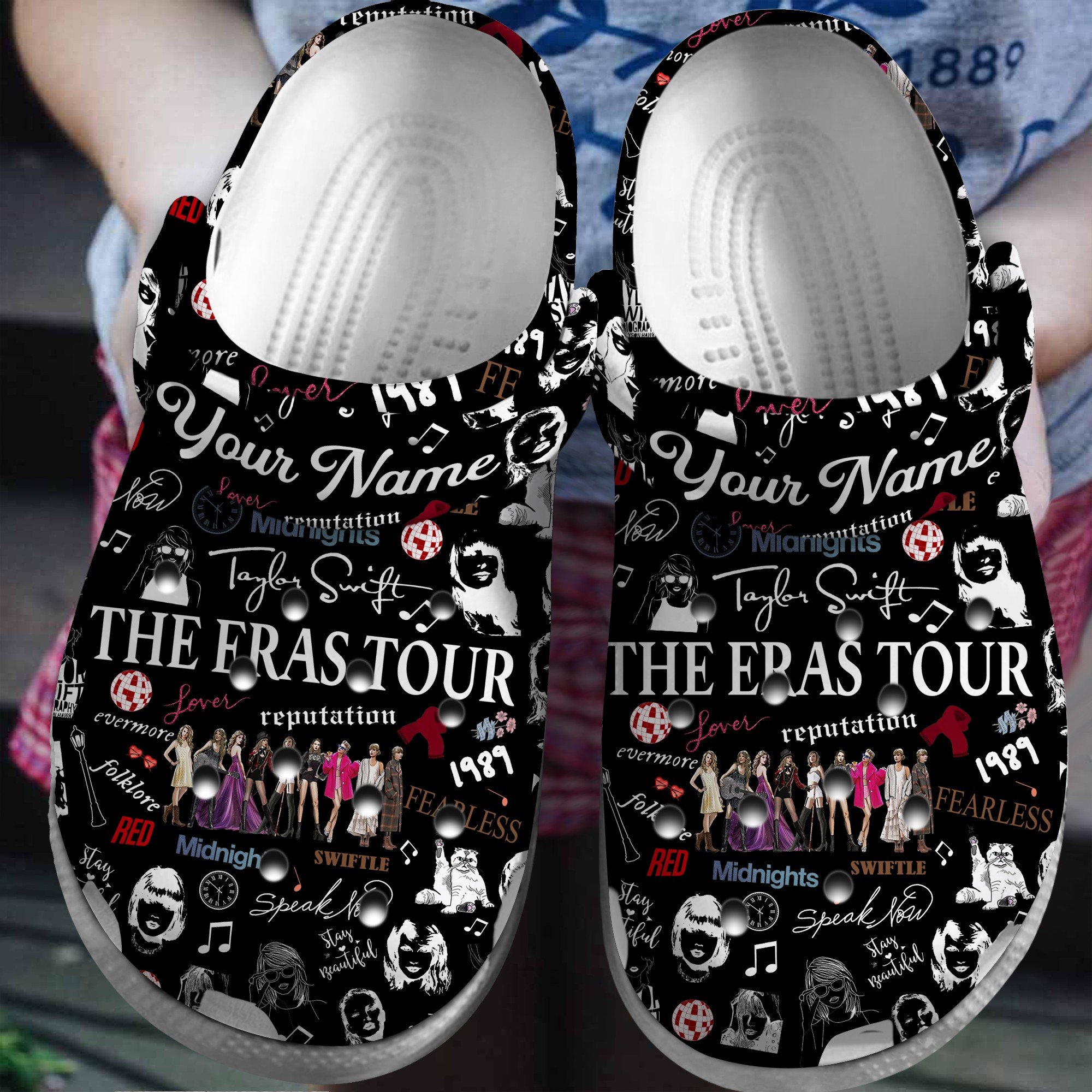Taylor Swift Music Crocband, Taylor Swift Music Crocs Clogs For Men Women and Kids 55