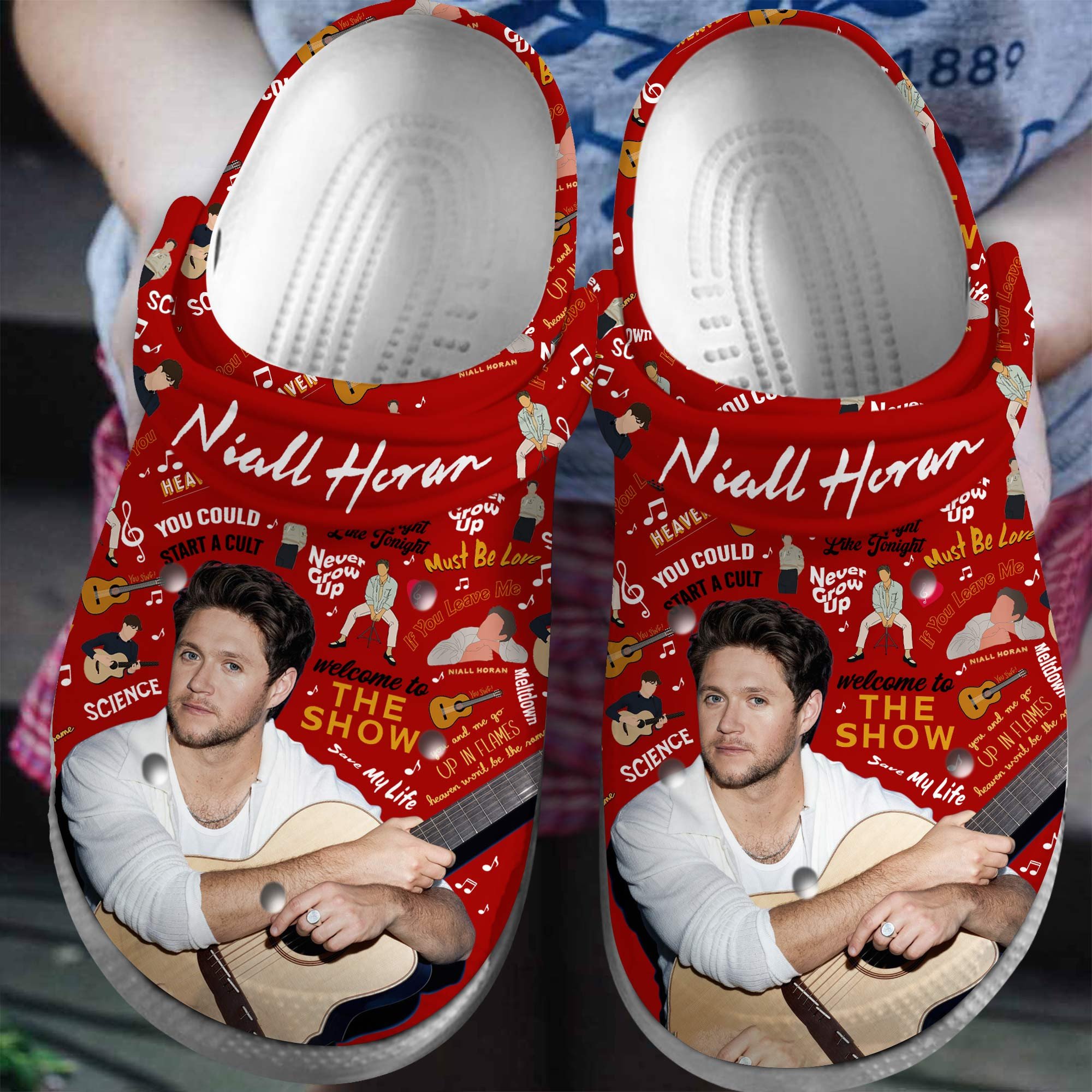 Niall Horan One Direction Band Music Crocband Crocs Clogs For Men Women and Kids 80