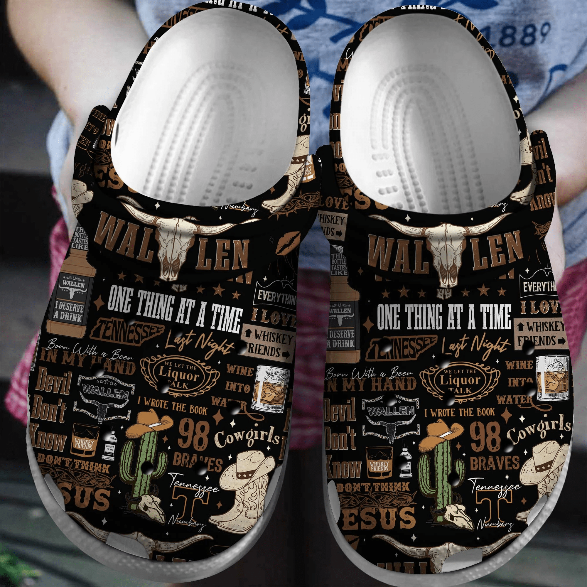Morgan Wallen Music One Thing At A Time Crocband, Morgan Wallen Music Crocs Clogs For Men Women and Kids 62