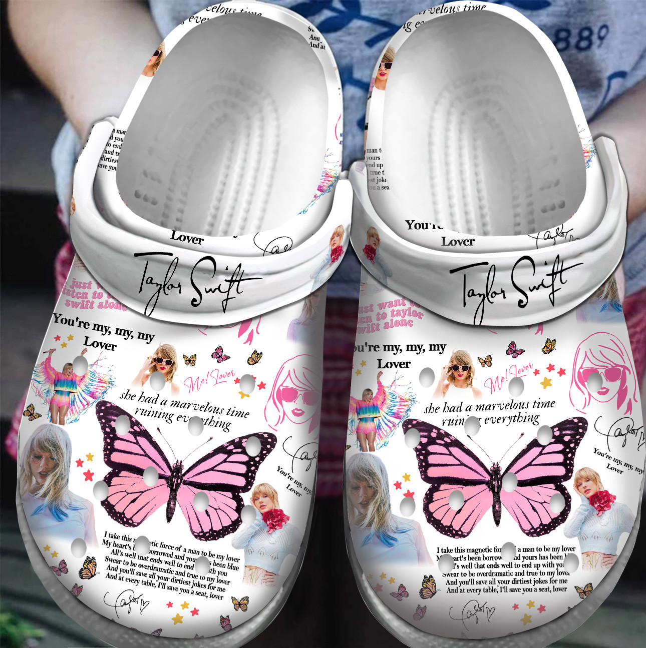 Taylor Swift Music Crocband, Taylor Swift Music Crocs Clogs For Men Women and Kids 4