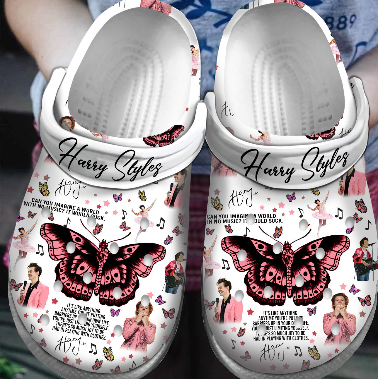 Harry Styles Singer Music Crocband Crocs Clogs For Men Women and Kids 7