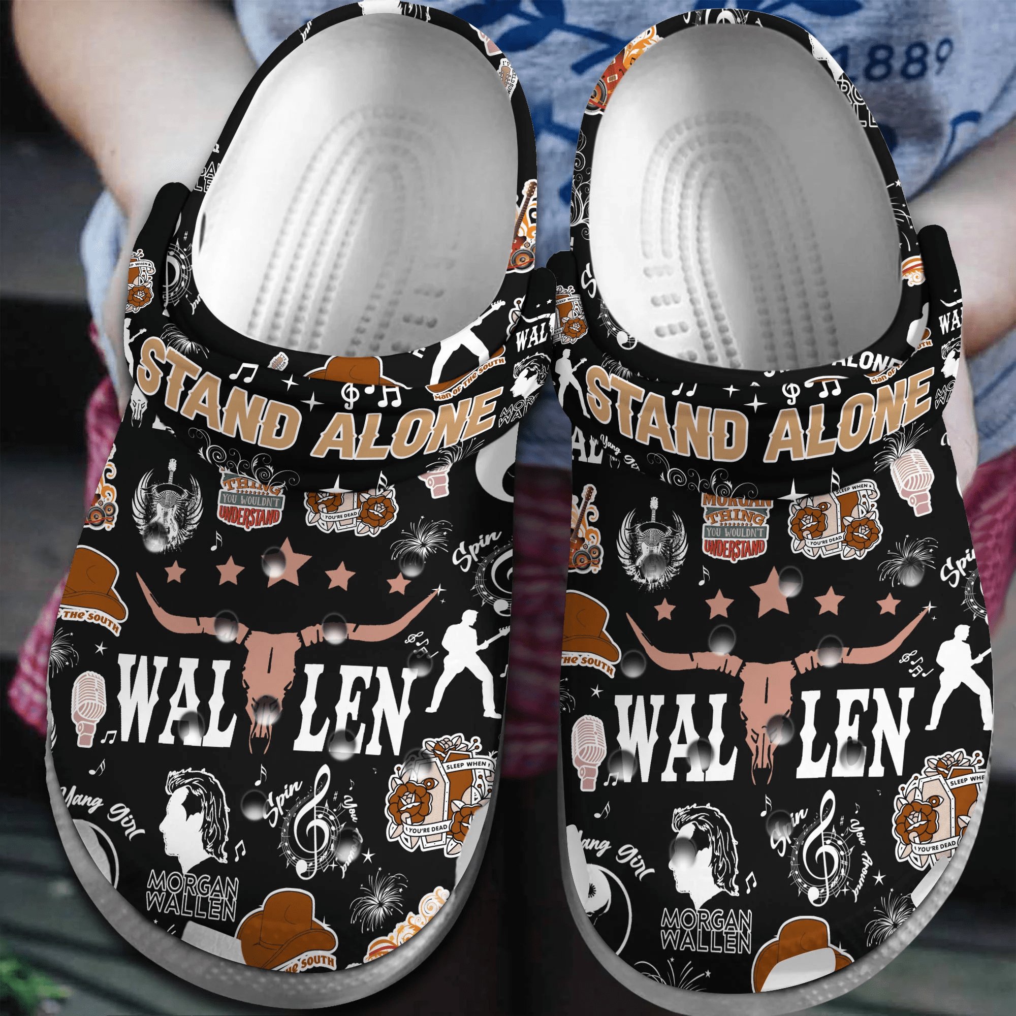 Morgan Wallen Music Stand Alone Ep Crocband Crocs Clogs For Men Women and Kids 88