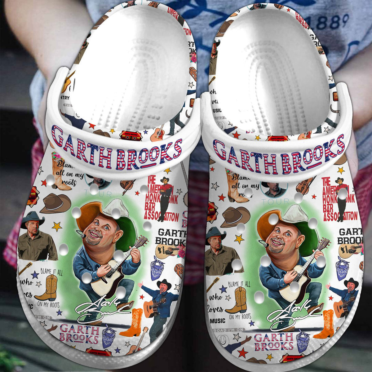Garth Brooks Music Crocband, Garth Brooks Music Crocs Clogs For Men Women and Kids 52