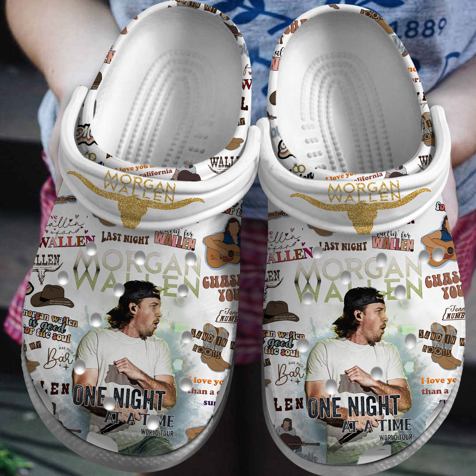 Morgan Wallen Music Crocband, Morgan Wallen Music Crocs Clogs For Men Women and Kids 54
