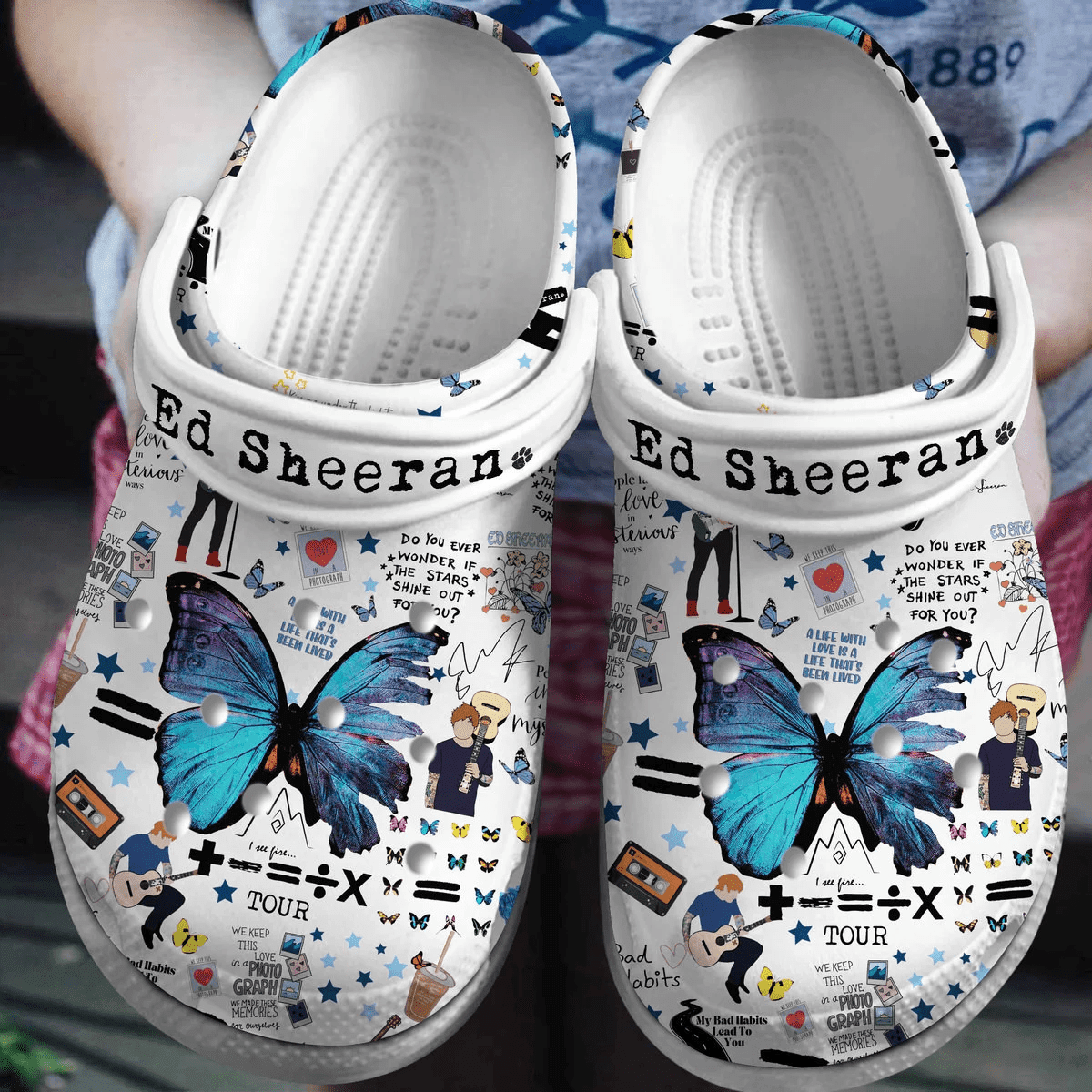 Ed Sheeran Music Crocband, Ed Sheeran Music Crocs Clogs For Men Women and Kids 29