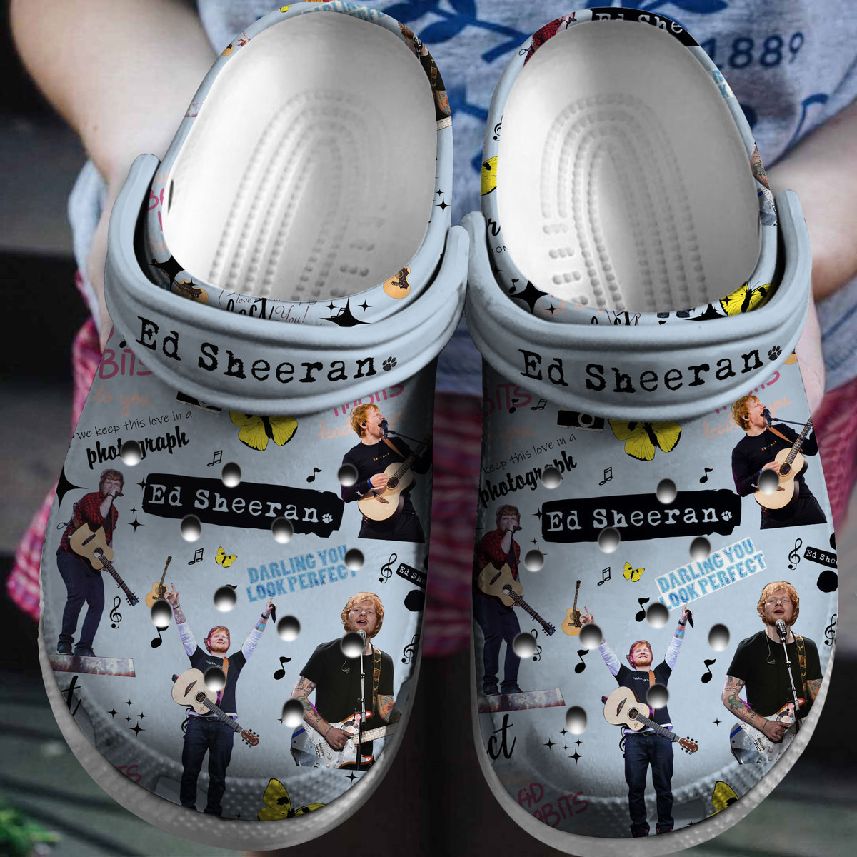 Ed Sheeran Music Crocband, Ed Sheeran Music Crocs Clogs For Men Women and Kids 5