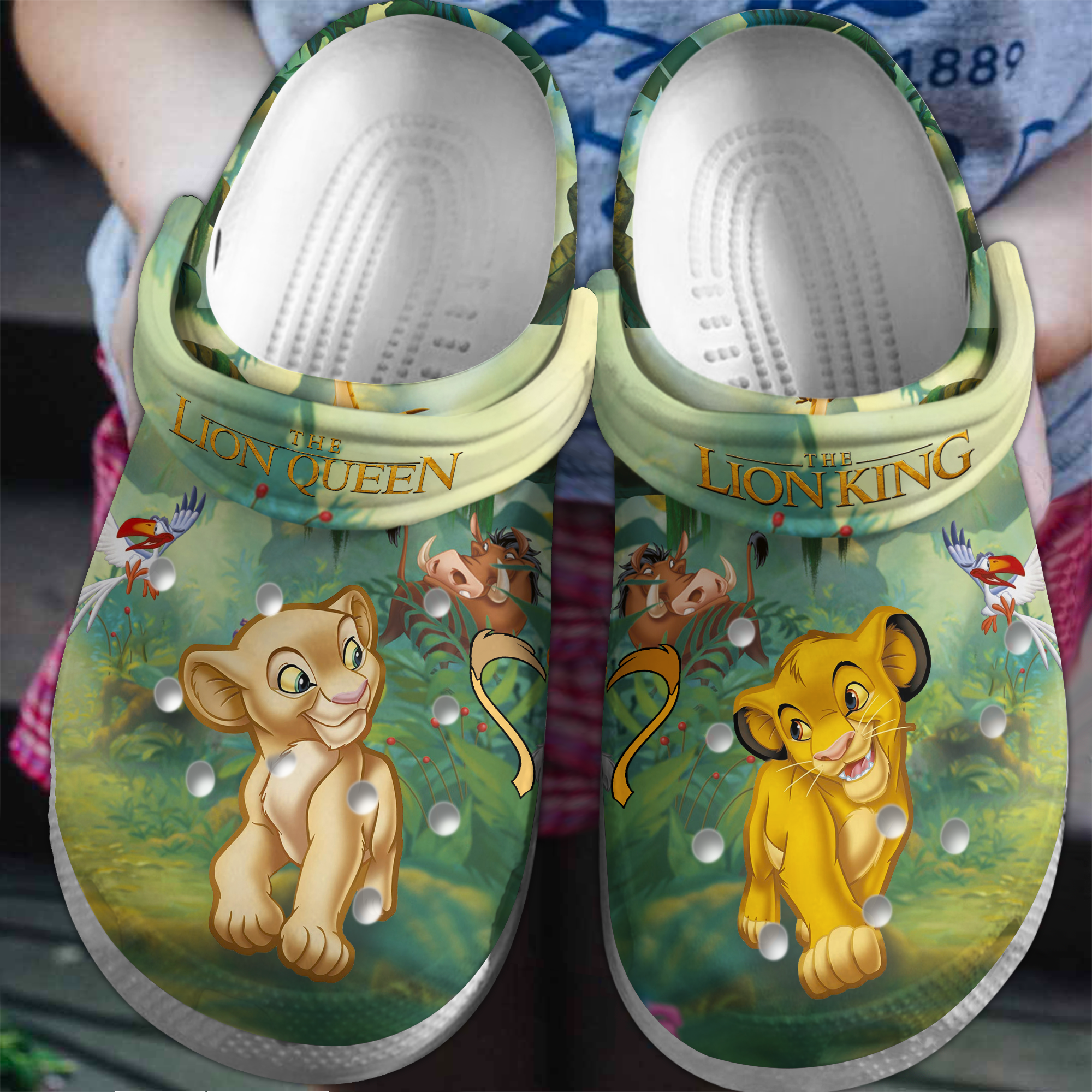 The Lion King Cartoon Movie Crocband, The Lion King Crocs Clogs For Men Women and Kids 90