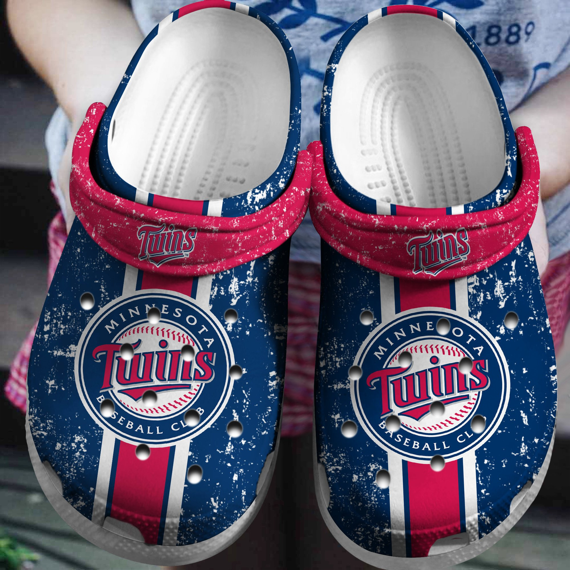 Hot Mlb Team Minnesota Twins Navy, Hot Team Crocs Clogs For Men Women and Kids