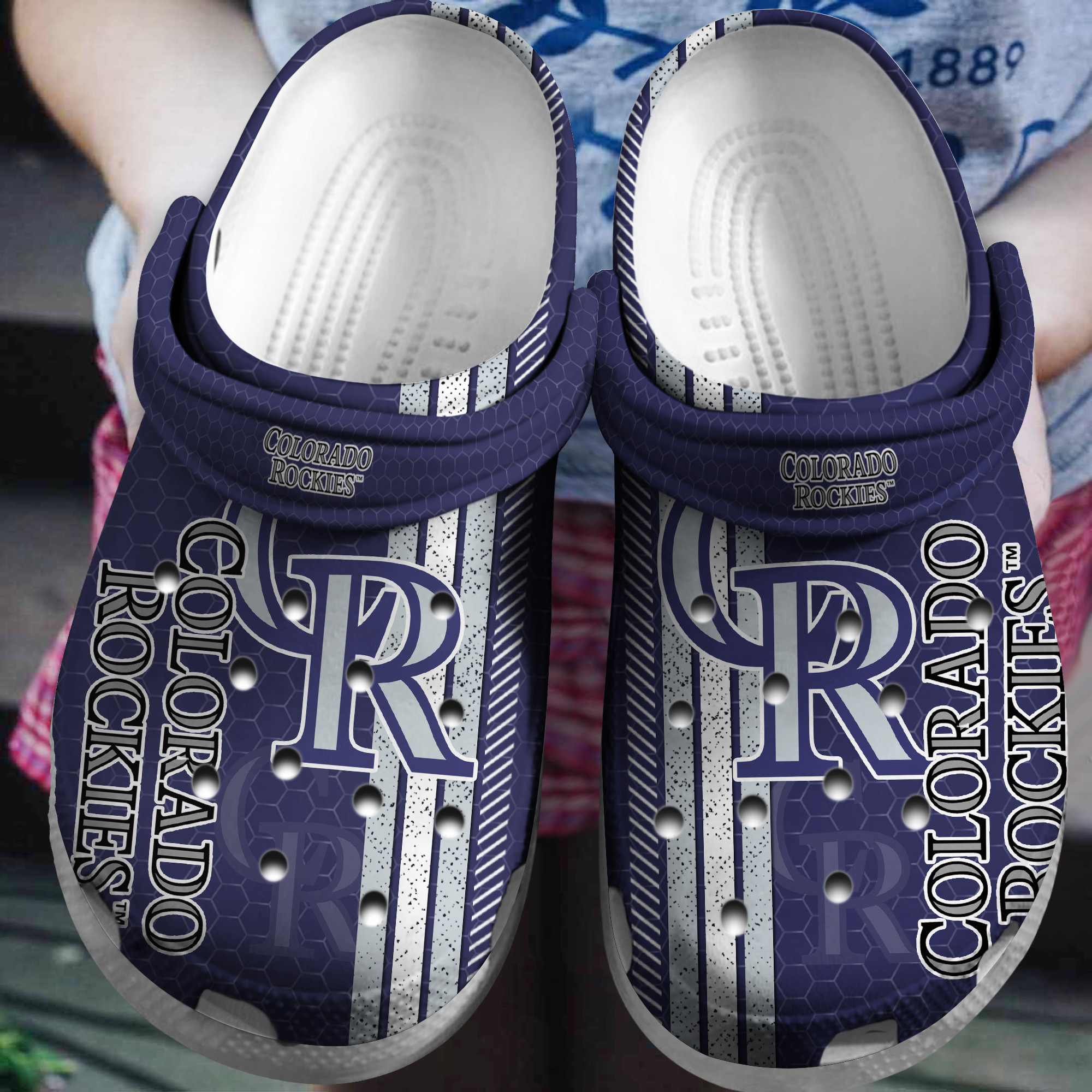 Hot Mlb Team Colorado Rockies Purple, Hot Team Crocs Clogs For Men Women and Kids