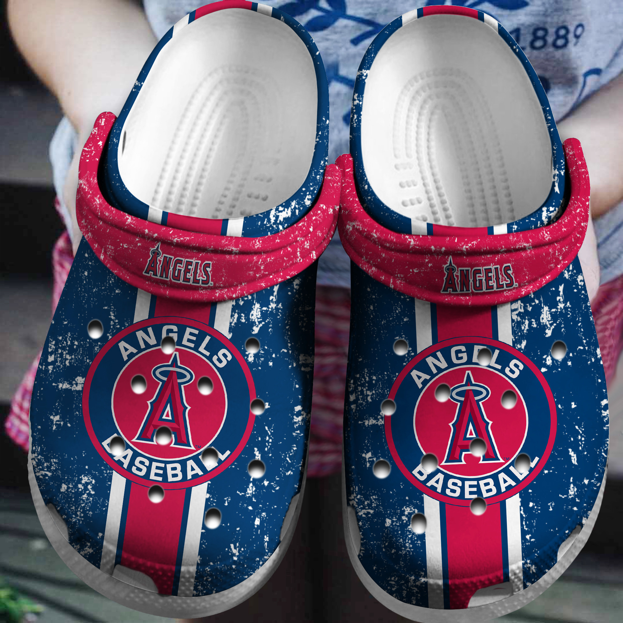 Hot Mlb Team Toronto Blue Jays Red-Blue, Hot Team Crocs Clogs For Men Women and Kids