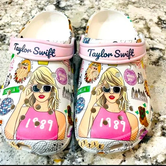 Taylor Swift Custom Girls, Taylor Swift Custom Crocs Clogs For Men Women and Kids