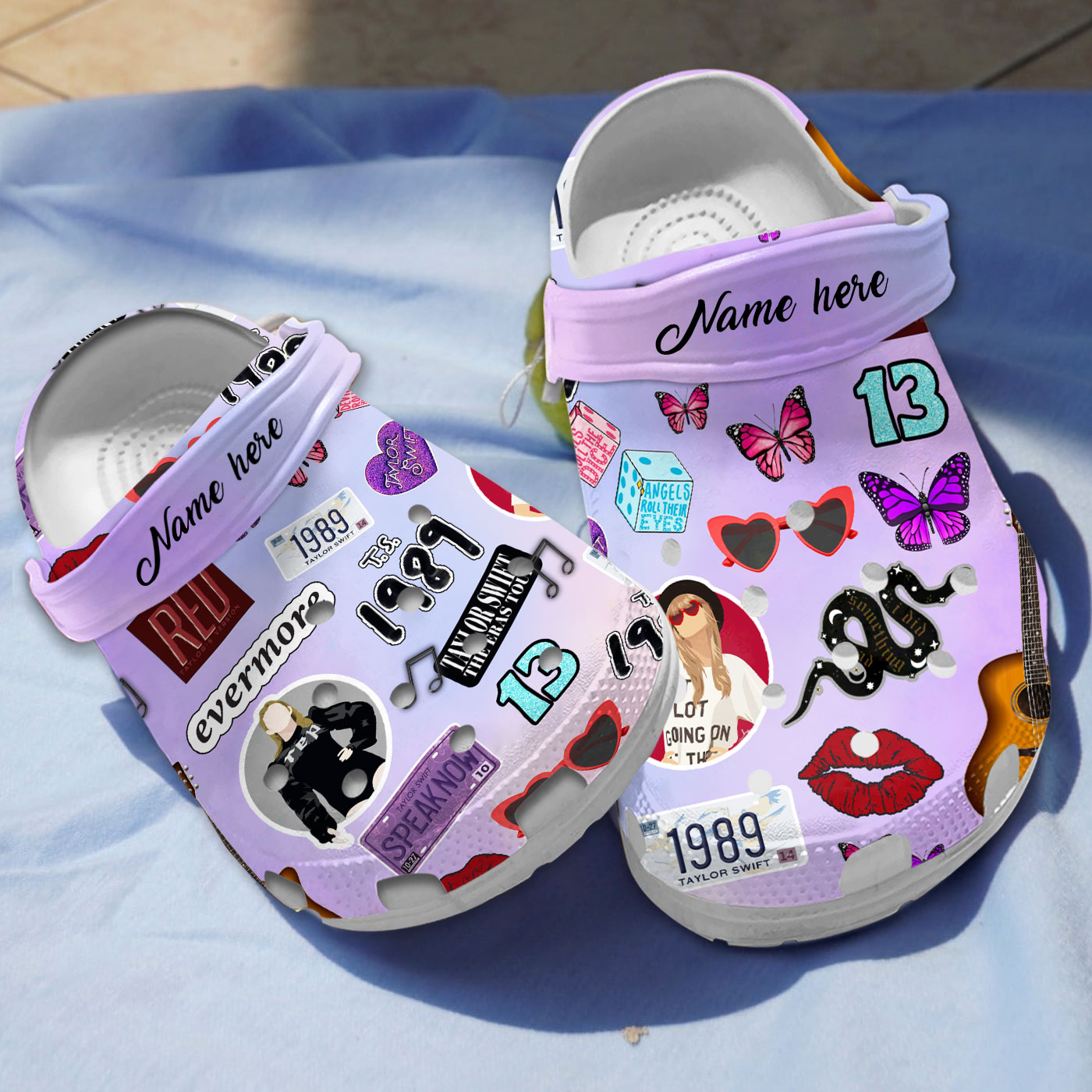 Personalized Taylor Swift The Classic Croc Perfect For Swifties, Crocs Clogs For Men Women and Kids