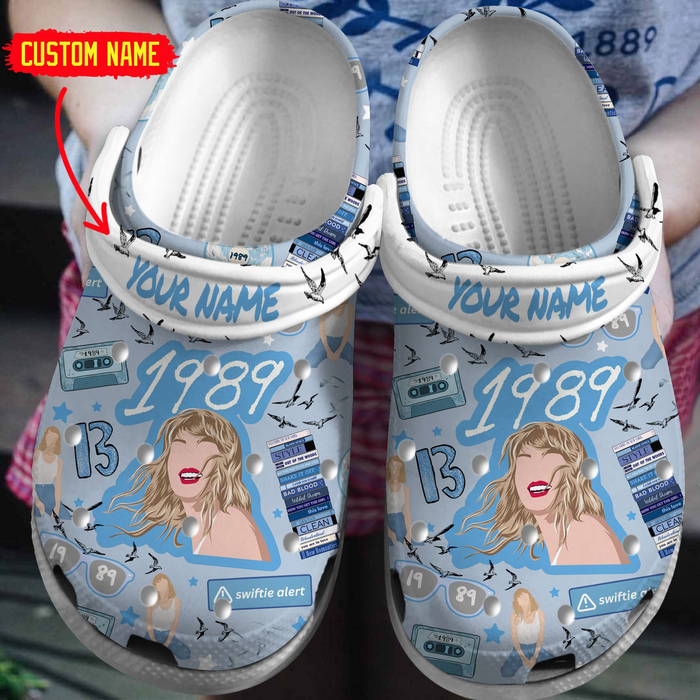 Design Taylor Swift Blue Swifties, Taylor Swift Crocs Clogs For Men Women and Kids