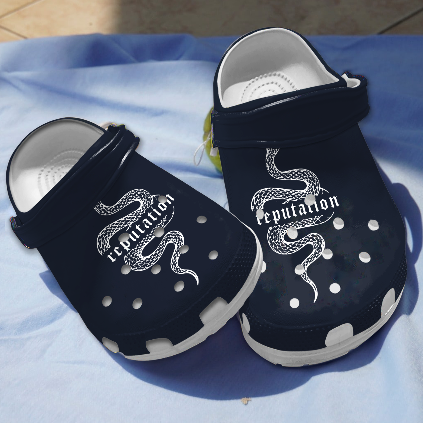 3d Printed Taylor Swift Reputation Snake Crocs Clogs For Men Women and Kids