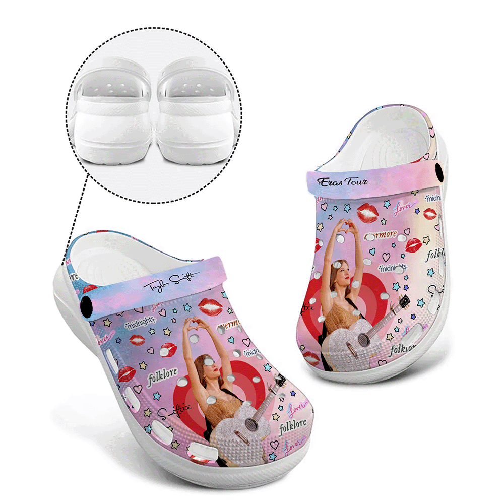 Water-proof Taylor Swift, Waterproof Taylor Swift Crocs Clogs For Men Women and Kids 25