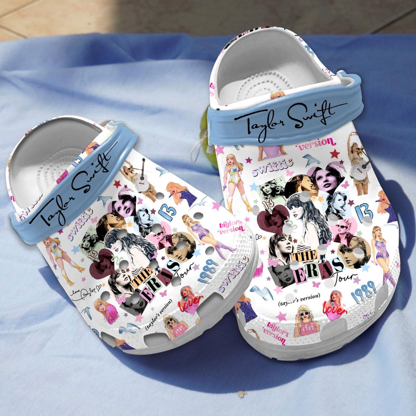 Lightweight Durable Taylor Swift The Eras Tour Music s, Taylor Swift Crocs Clogs For Men Women and Kids