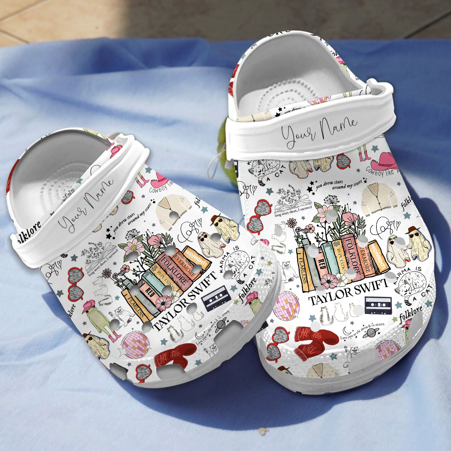 Personalized Singer Taylor Swift Cute For Swifties, Crocs Clogs For Men Women and Kids
