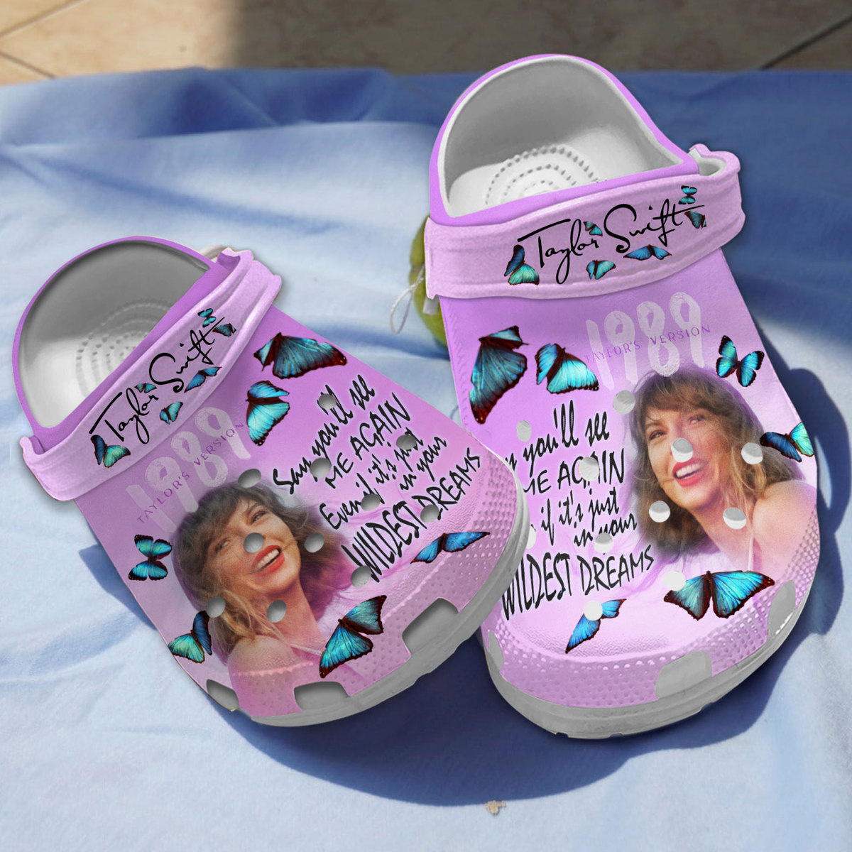 Taylor Swift Taylor Version Classic Purple Crocs Clogs For Men Women and Kids