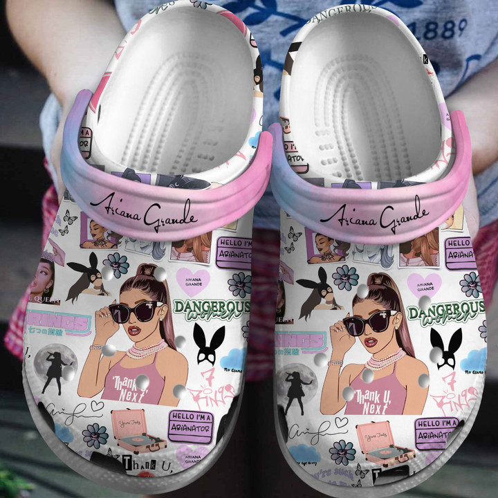 And Fashionable Singer Ariana Grande Music s Crocs Clogs For Men Women and Kids