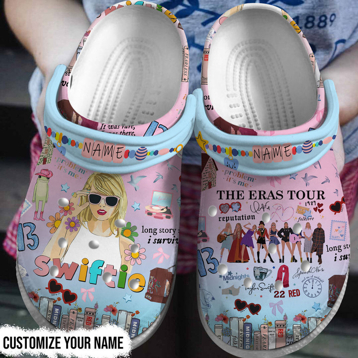 Personalized Swiftie The Eras Tour Cute For Taylor Fans, Crocs Clogs For Men Women and Kids