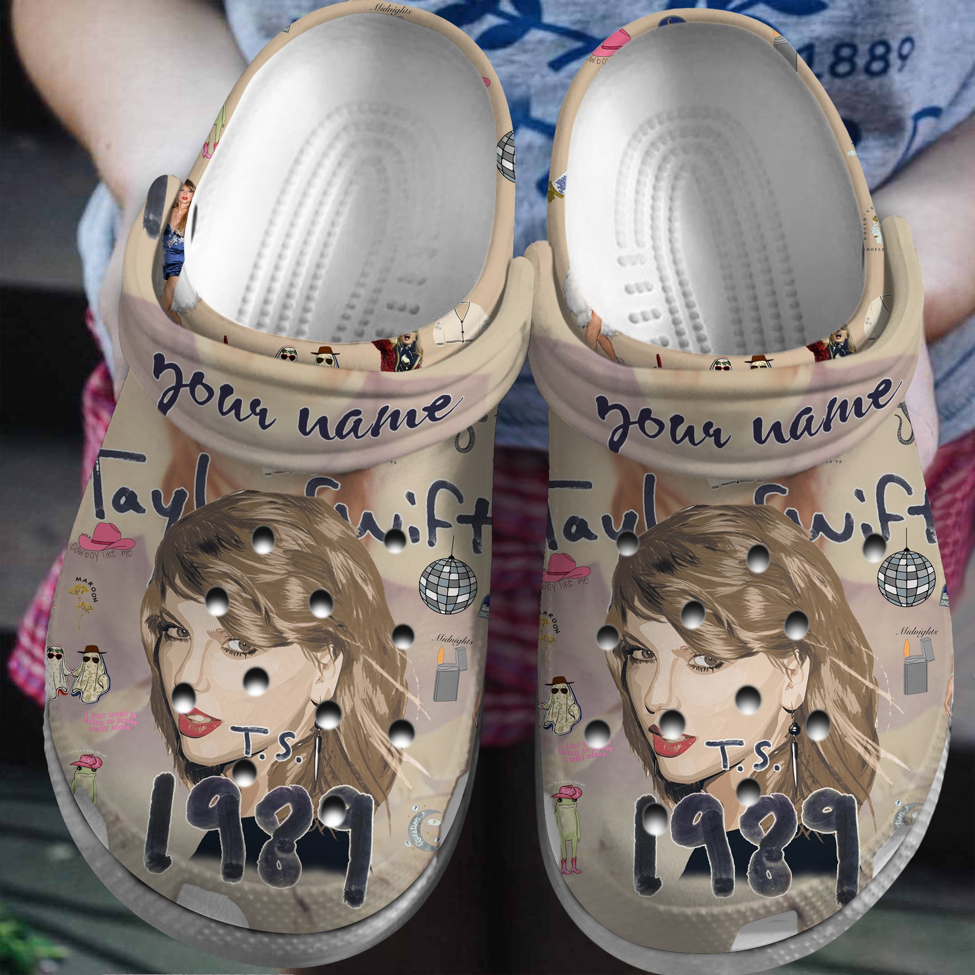 Unique Singer Taylor Swift Vintage Vibes Cute for Swiftie Crocs Clogs For Men Women and Kids