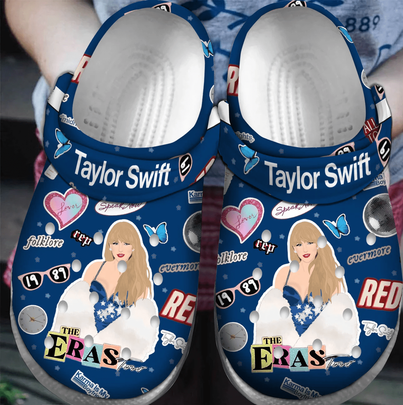 And Fashionable Taylor Swift White For Fans Crocs Clogs For Men Women and Kids