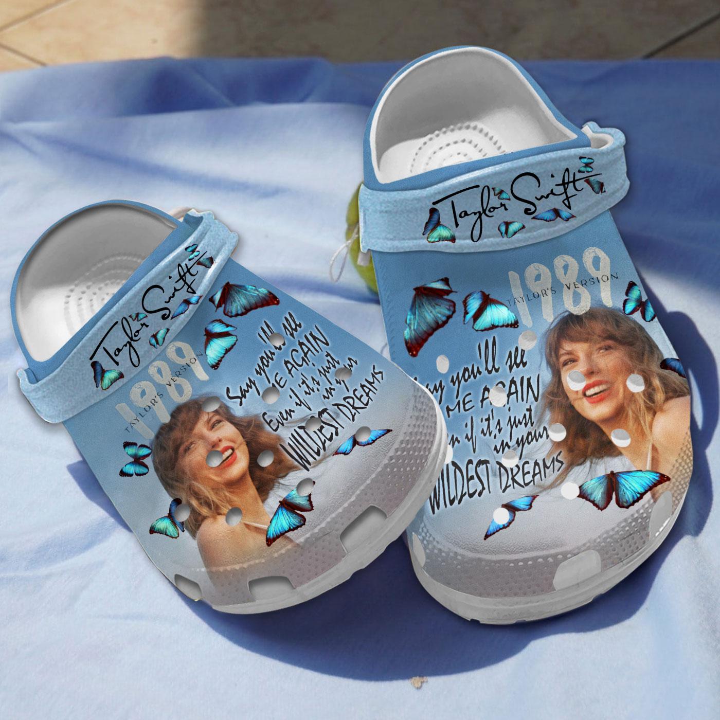 Beautiful Singer Taylor Swift 1989 Taylor Version s Crocs Clogs For Men Women and Kids