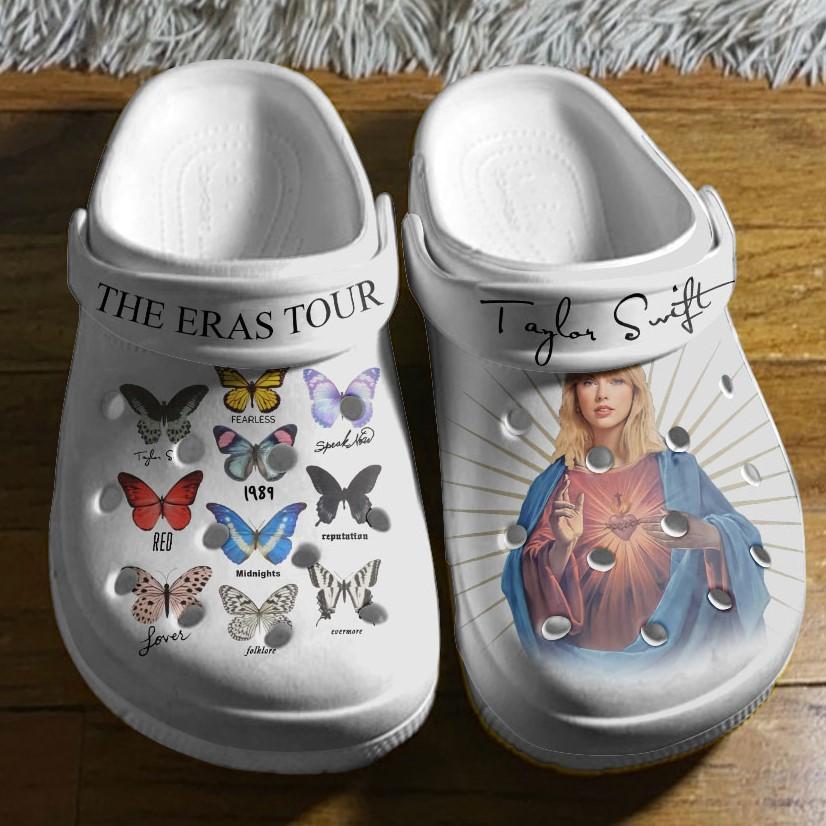 Taylor Swiftie Jesus White s, Taylor Swiftie Jesus Crocs Clogs For Men Women and Kids