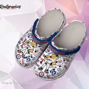 Texas Rangers Baseball MLB Sport Classic Rangers, Crocs Clogs For Men Women and Kids