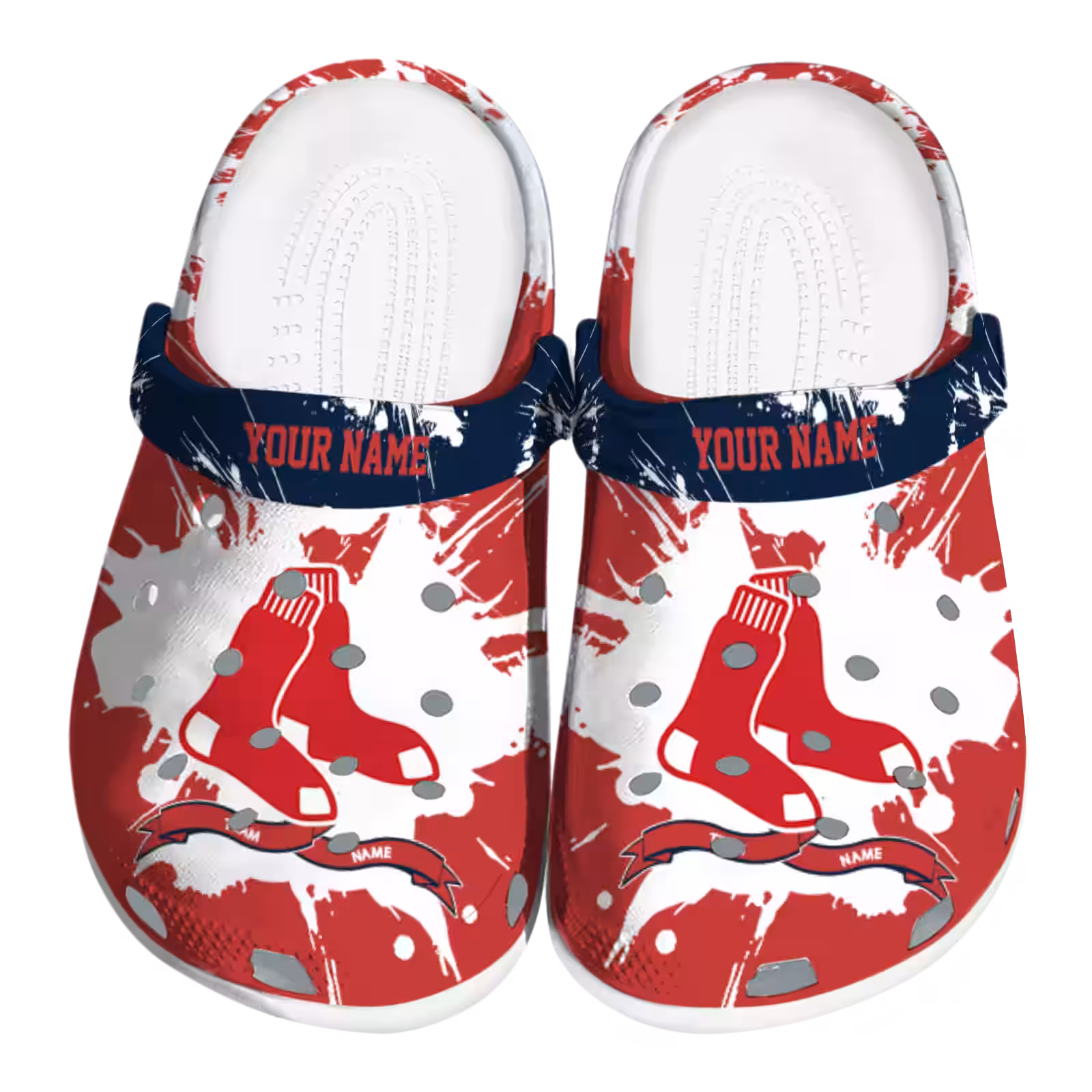 Boston Red Sox MLB Sport Crocband Comfortable Crocs Clogs For Men Women and Kids 10