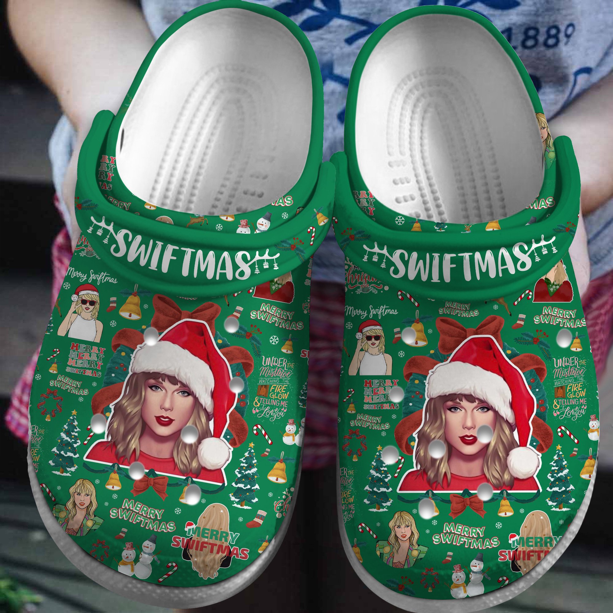 Taylor Swift Music Christmas Crocband Comfortable, Taylor Swift Music Crocs Clogs For Men Women and Kids 6