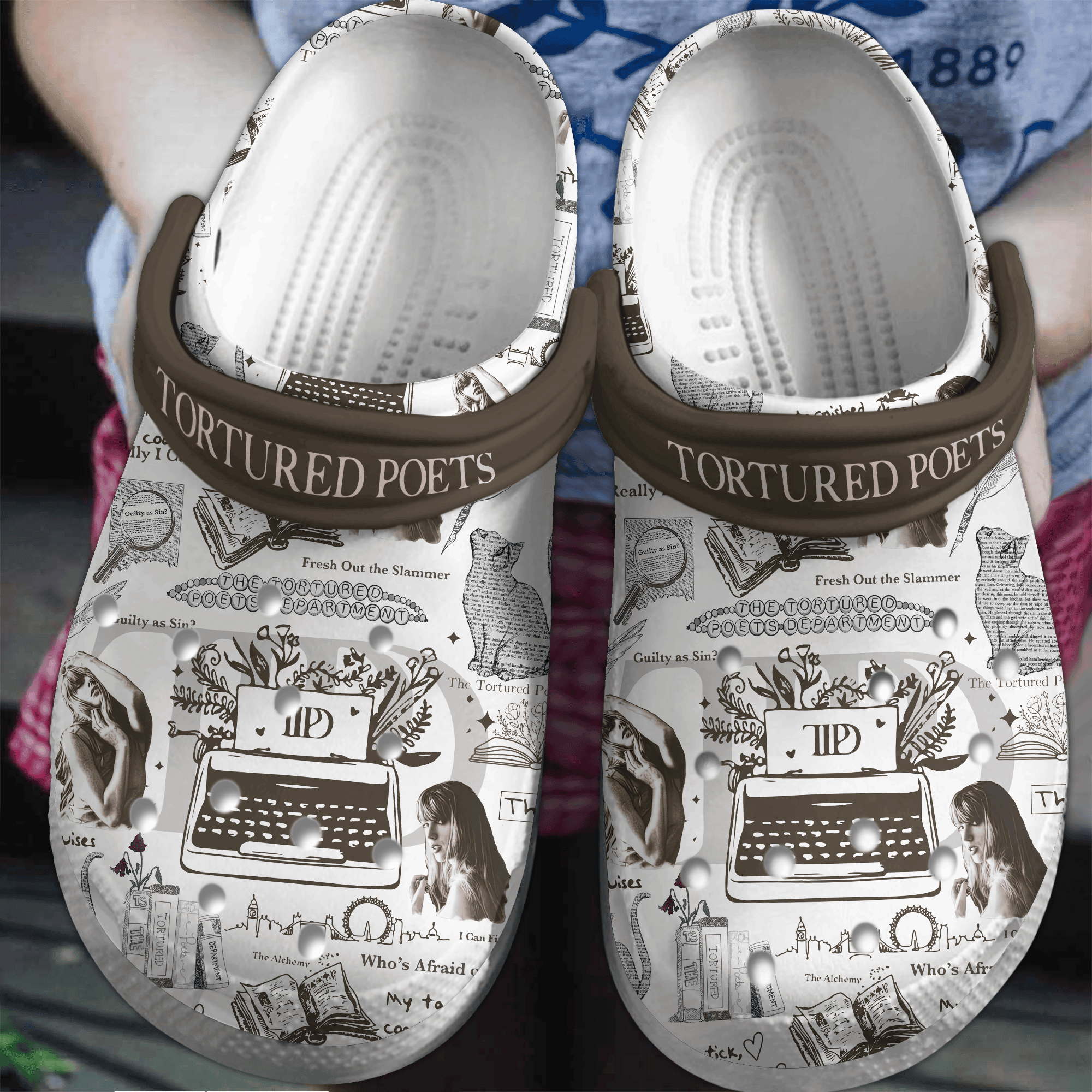 Taylor Swift TTDP Album Music Crocband Comfortable, Taylor Swift TTDP Crocs Clogs For Men Women and Kids 96