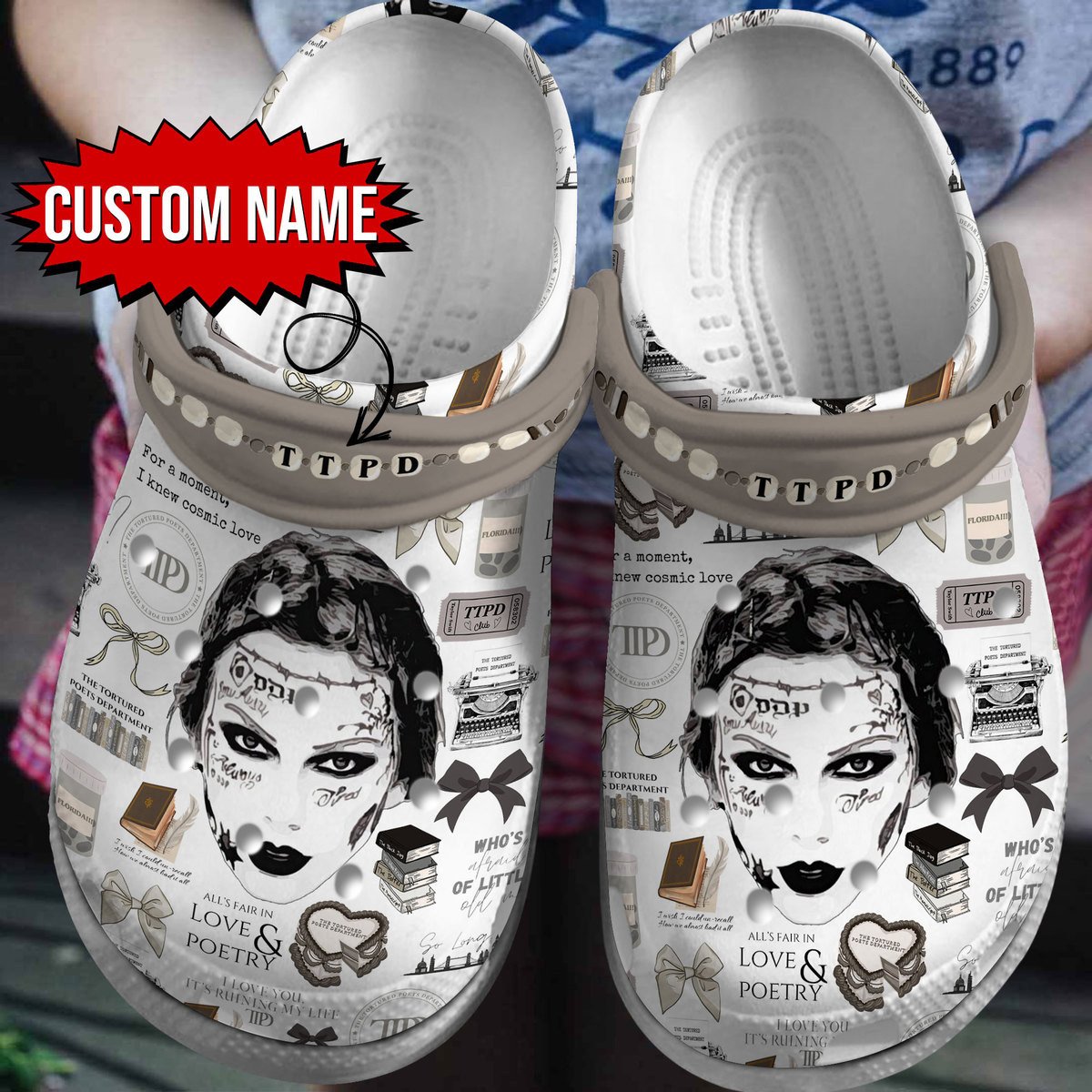 The Tortured Poets Department Taylor Swift Music Crocband Crocs Clogs For Men Women and Kids