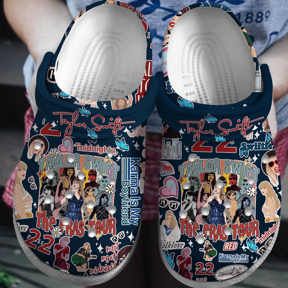 Taylor Swift The Eras Tour Singer Music Crocband Crocs Clogs For Men Women and Kids 62