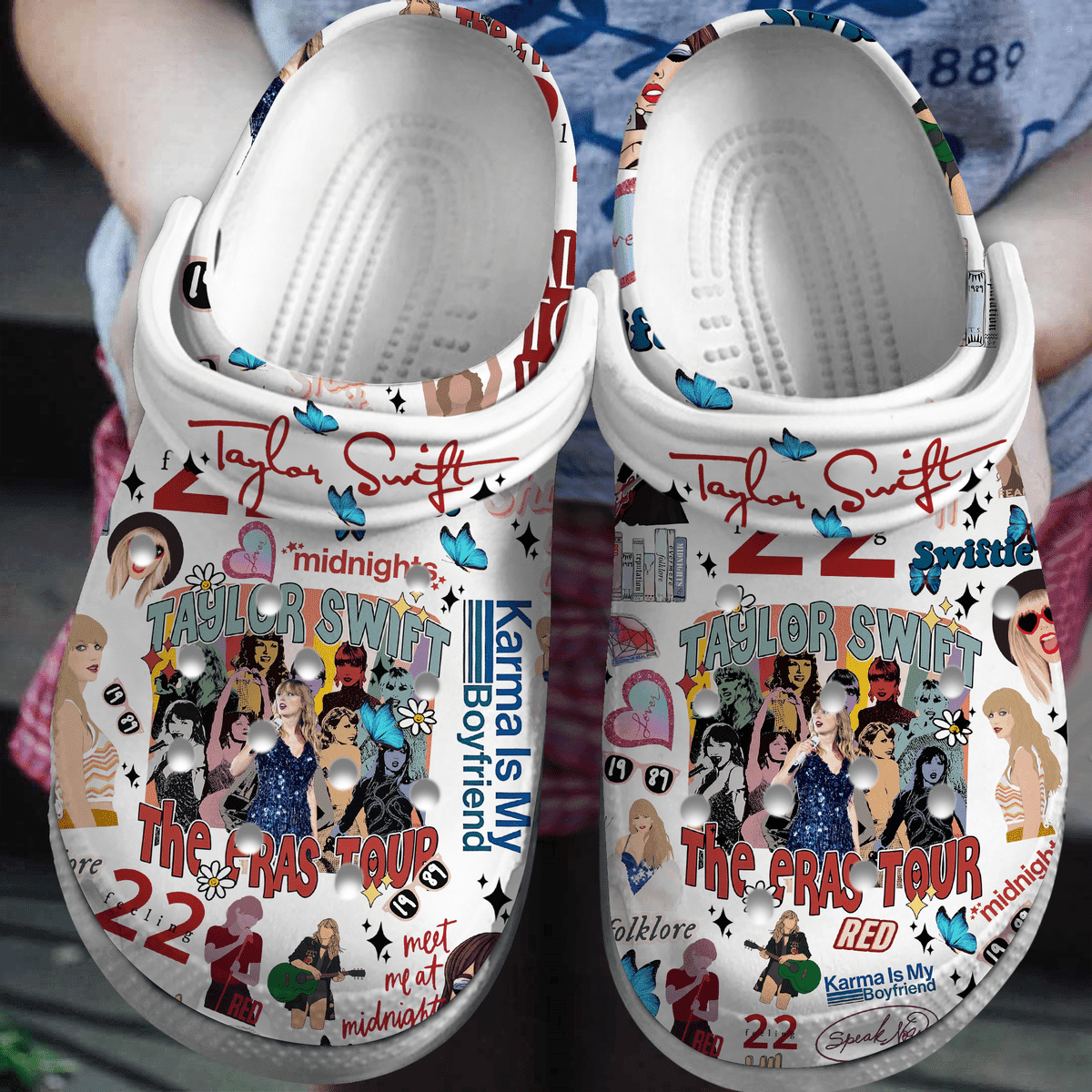 Taylor Swift The Eras Tour Singer Music Crocband Crocs Clogs For Men Women and Kids 63