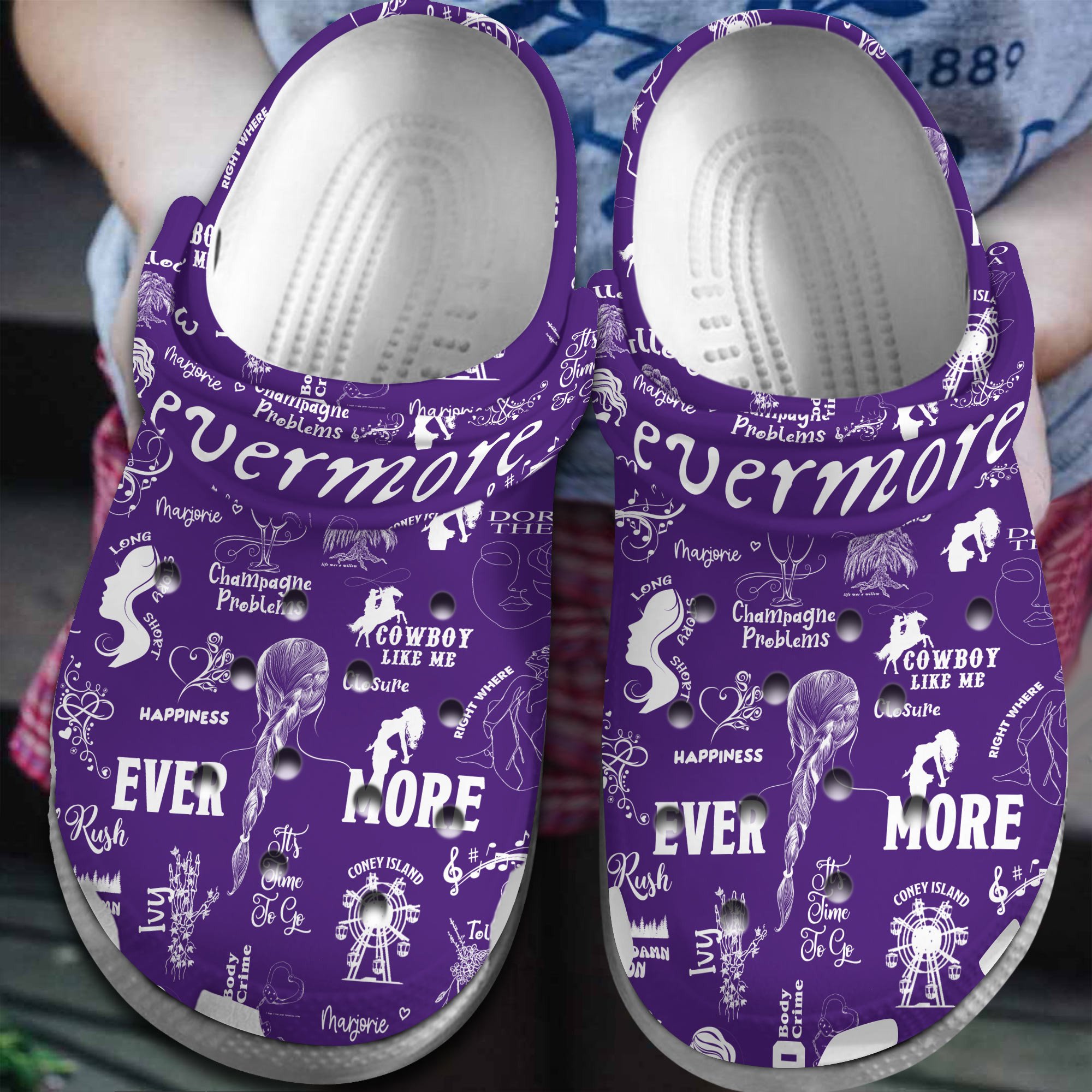 Taylor Swift Music evermore Crocband Comfortable, Taylor Swift Music Crocs Clogs For Men Women and Kids 83