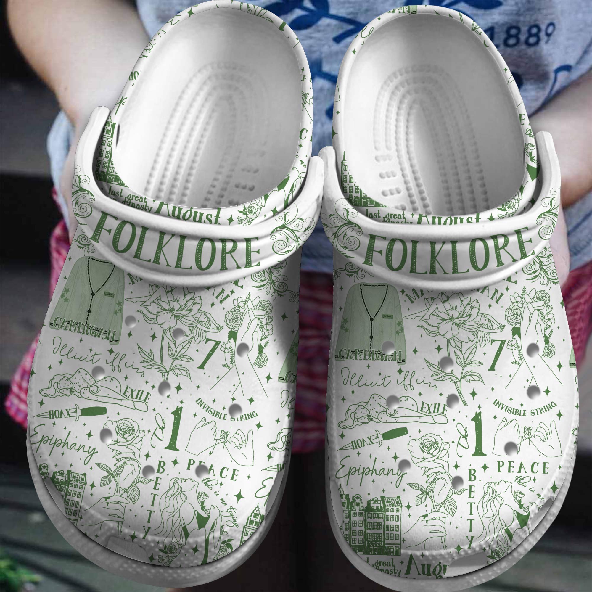 Taylor Swift Music folklore Crocband Comfortable, Taylor Swift Music Crocs Clogs For Men Women and Kids 81