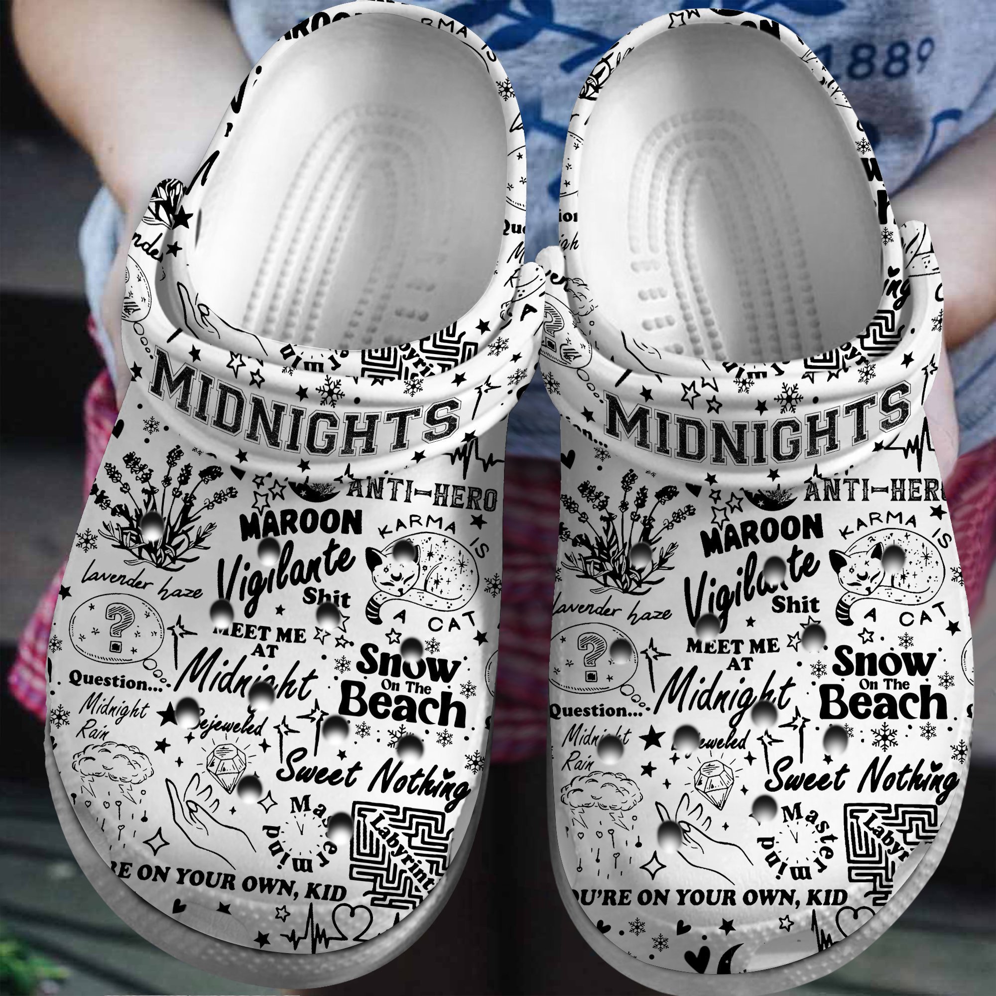Taylor Swift Music midnight Crocband Comfortable, Taylor Swift Music Crocs Clogs For Men Women and Kids 96