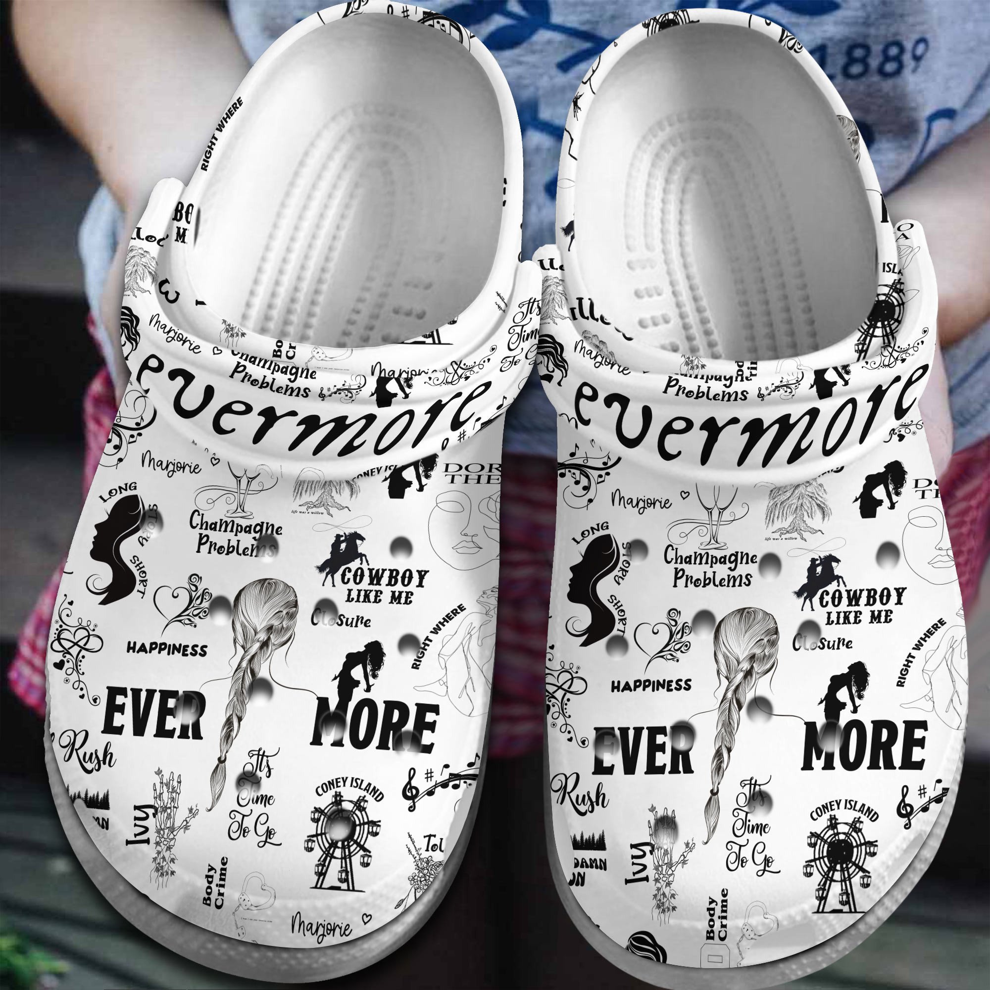 Taylor Swift Music evermore Crocband Comfortable, Taylor Swift Music Crocs Clogs For Men Women and Kids 84