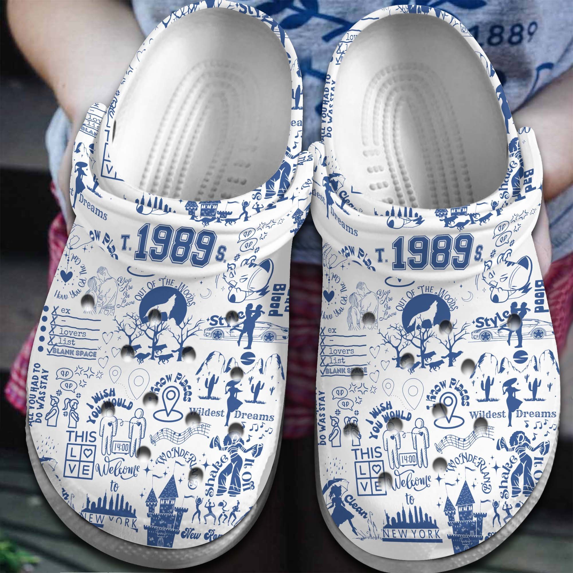 Taylor Swift Music 1989 Crocband Crocs Clogs For Men Women and Kids
