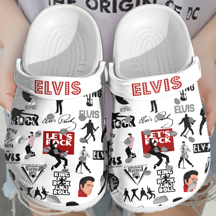 Elvis Presley Music Crocband Crocs Clogs For Men Women and Kids 47