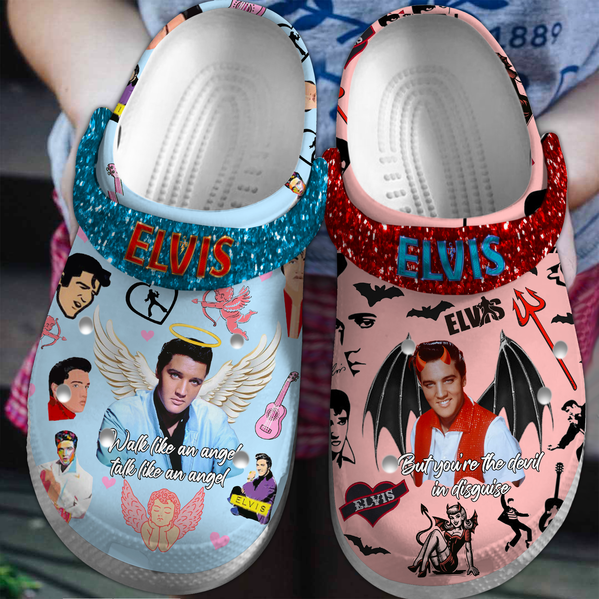 Elvis Presley Music Crocband Crocs Clogs For Men Women and Kids 52